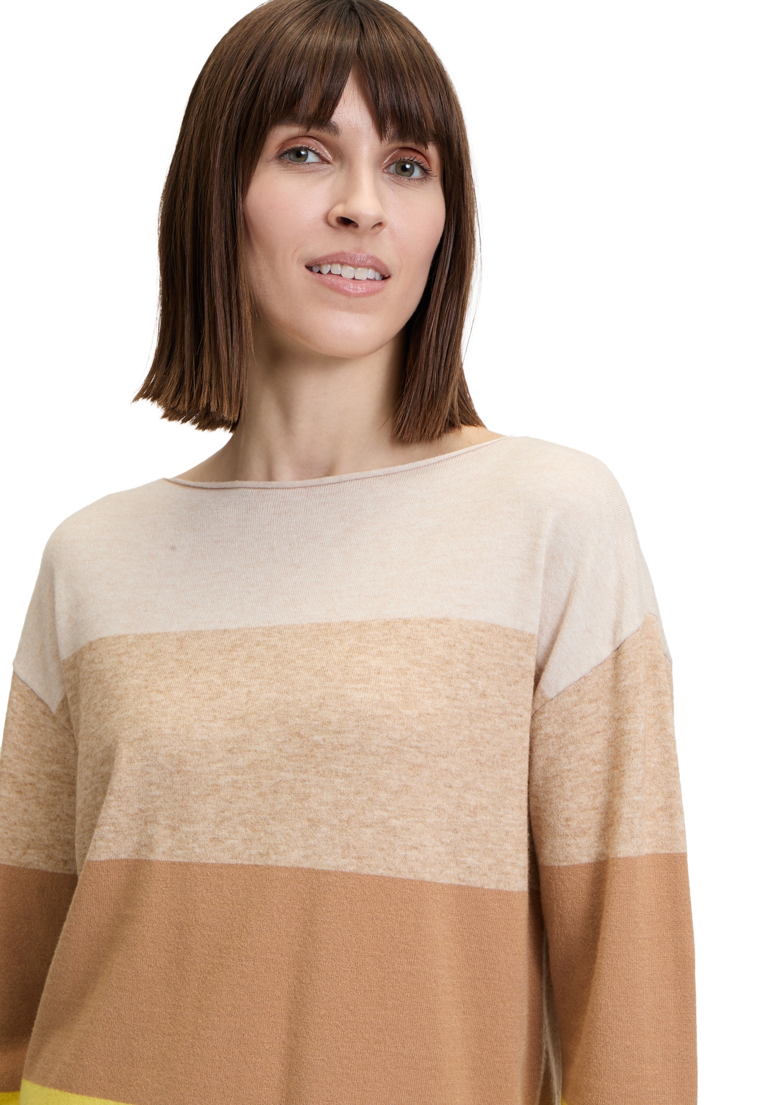Betty Barclay Rundhalspullover »Feinstrickpullover mit Color Blocking«
