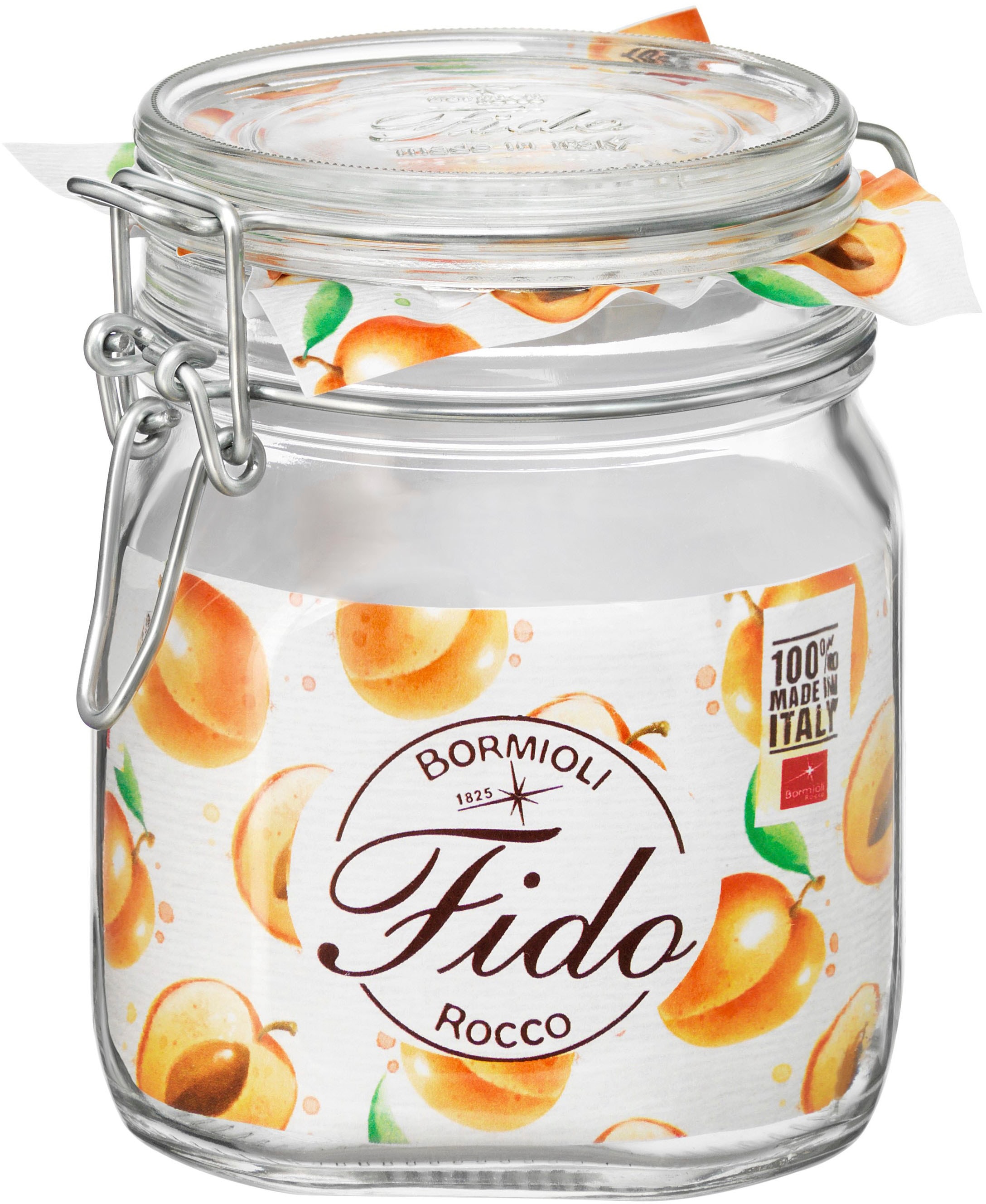 Bormioli Rocco Vorratsglas "Fido" luftdicht verschließbar, mit Bügelverschluß