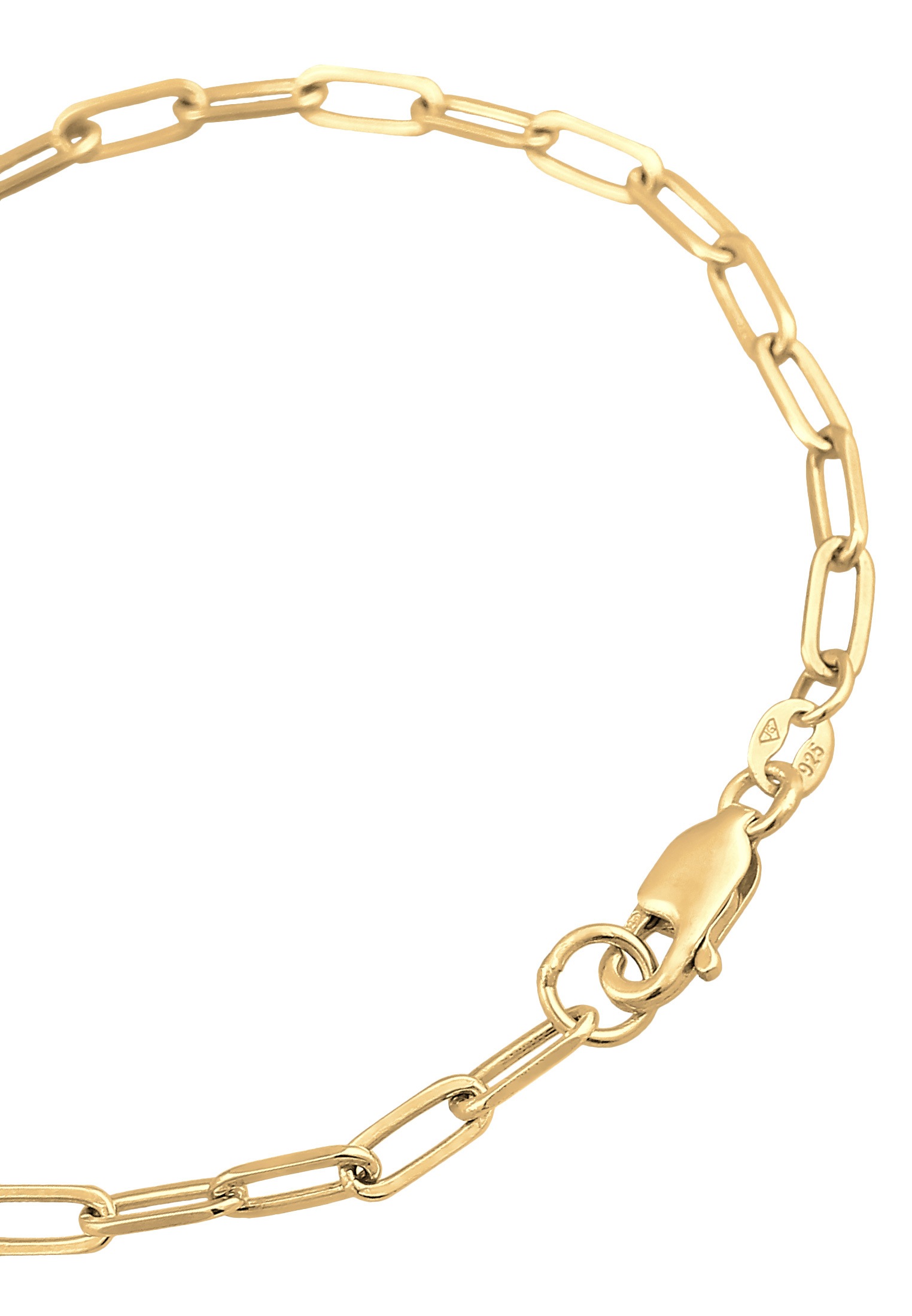 Elli Armkette »Armband Glieder Oval Basic Chunky Chains Optik 925 Silber«