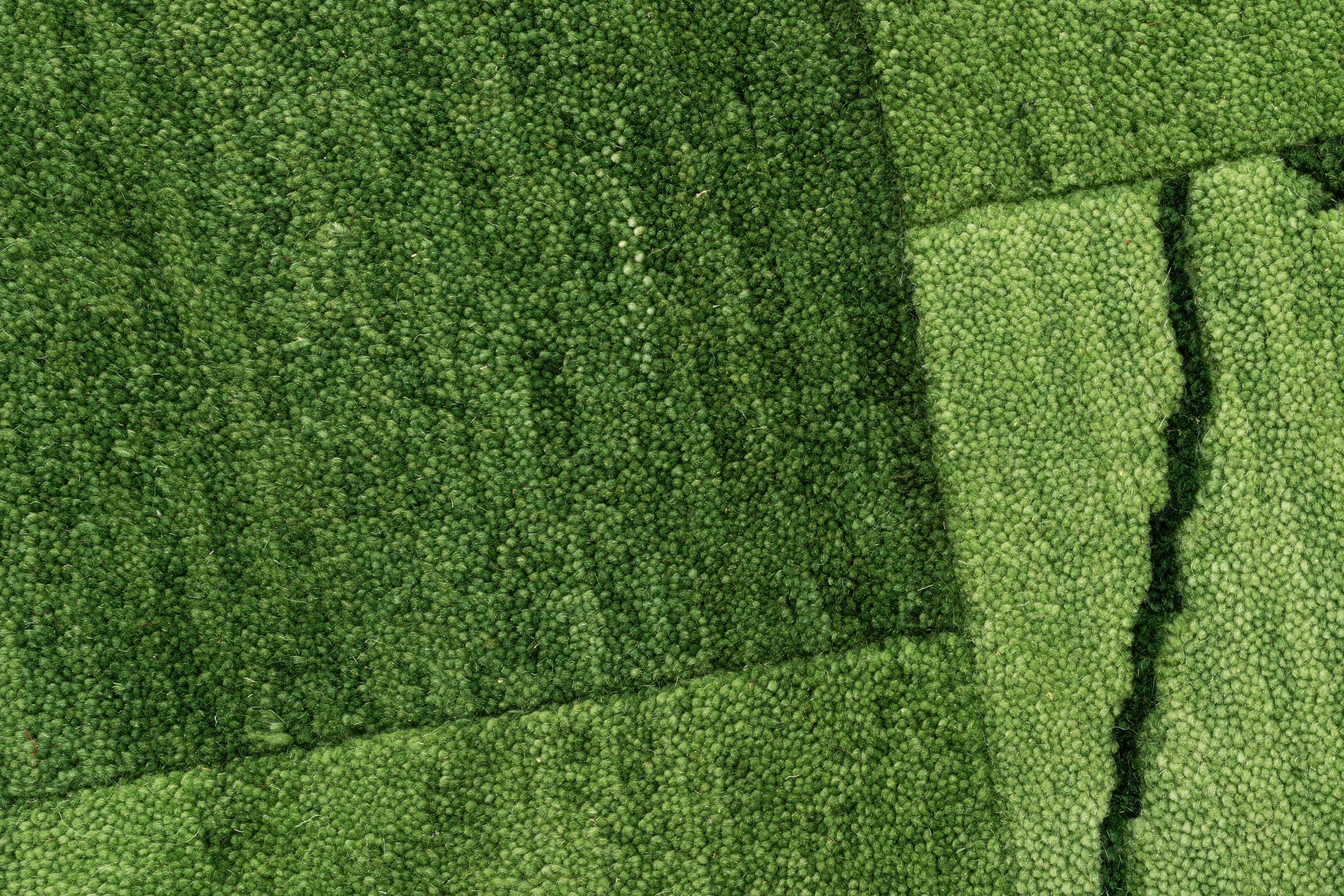 THEKO Wollteppich »Domas 4028« rechteckig 12 mm Höhe Kurzflor, reine Wolle, handgeknüpft, modernes Patchwork Design