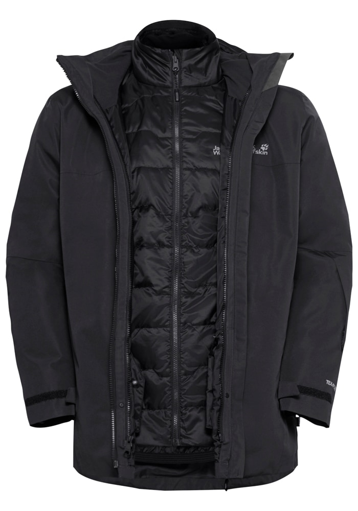 Jack Wolfskin Skijacke »FLOWLINE 3IN1 JKT M«, mit Kapuze