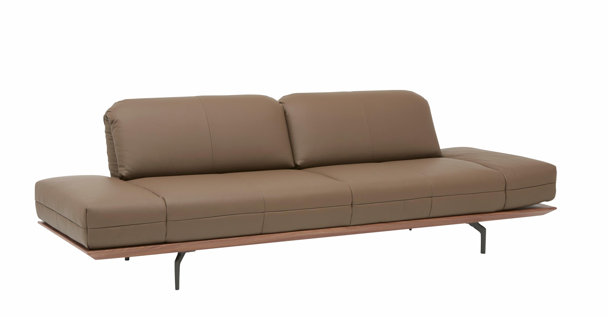 Creation BY ROLF BENZ 4-Sitzer »CR.420, Designsofa, Loungesofa«, in 2 Qualitäten, Holzrahmen in Eiche Natur oder Nußbaum, Breite 252 cm