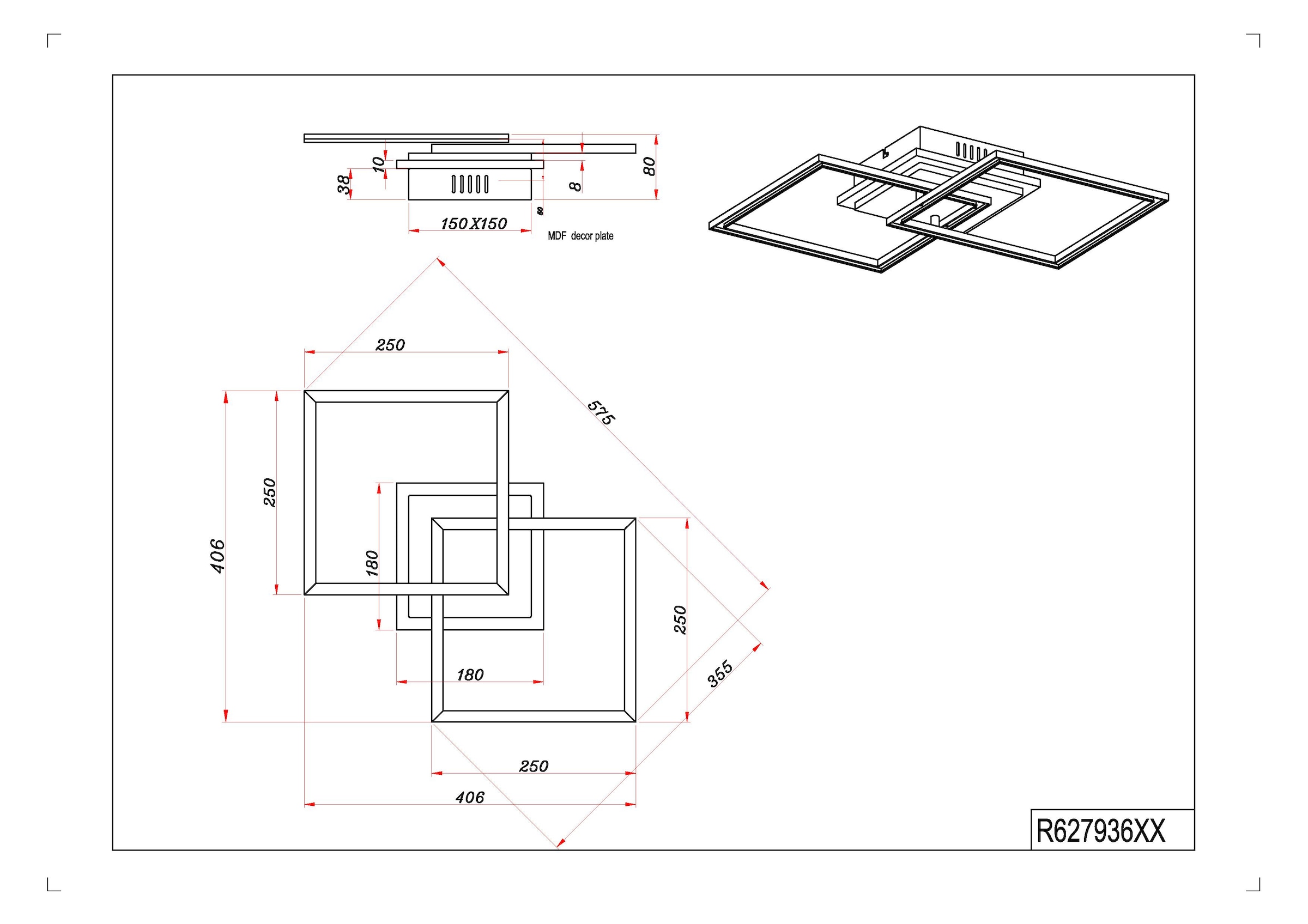 REALITY Leuchten LED Deckenleuchte »GIRO, LED Deckenlampe 25W CCT 2700-6500K dimmbar Fernbedienung Memory«, 1 flammig, Leuchtmittel LED-Board | LED fest integriert, Nachtlicht, dimmen: Wandschalter + Fernbedienung, auch als Wandleuchte