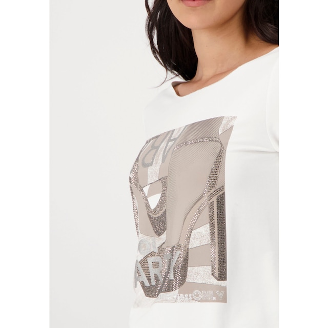 Monari Langarmshirt, mit Print bei ♕