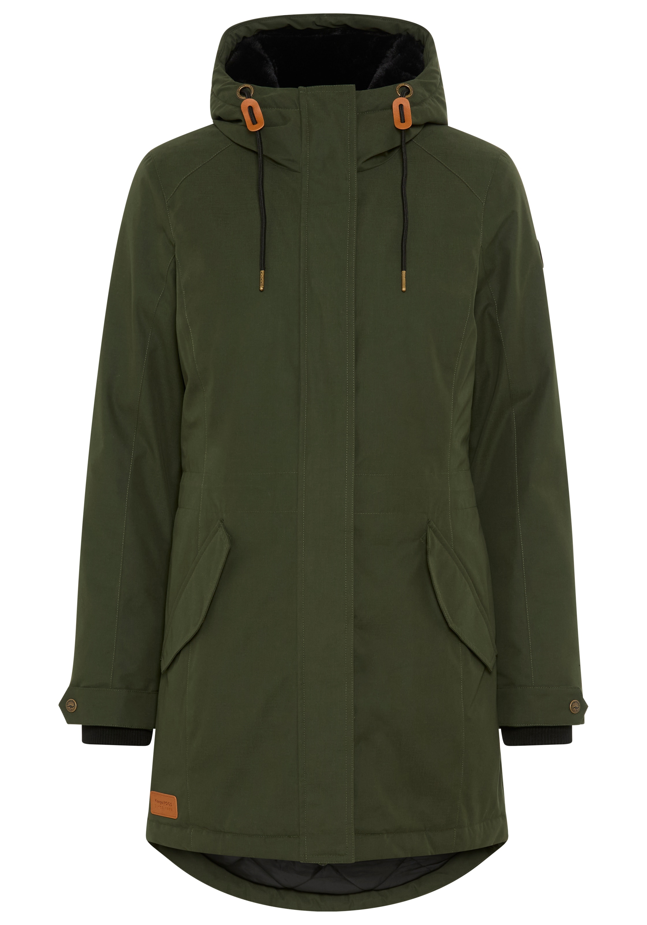 KangaROOS Parka mit Teddy Fellimitat gefüttert, Winterjacke