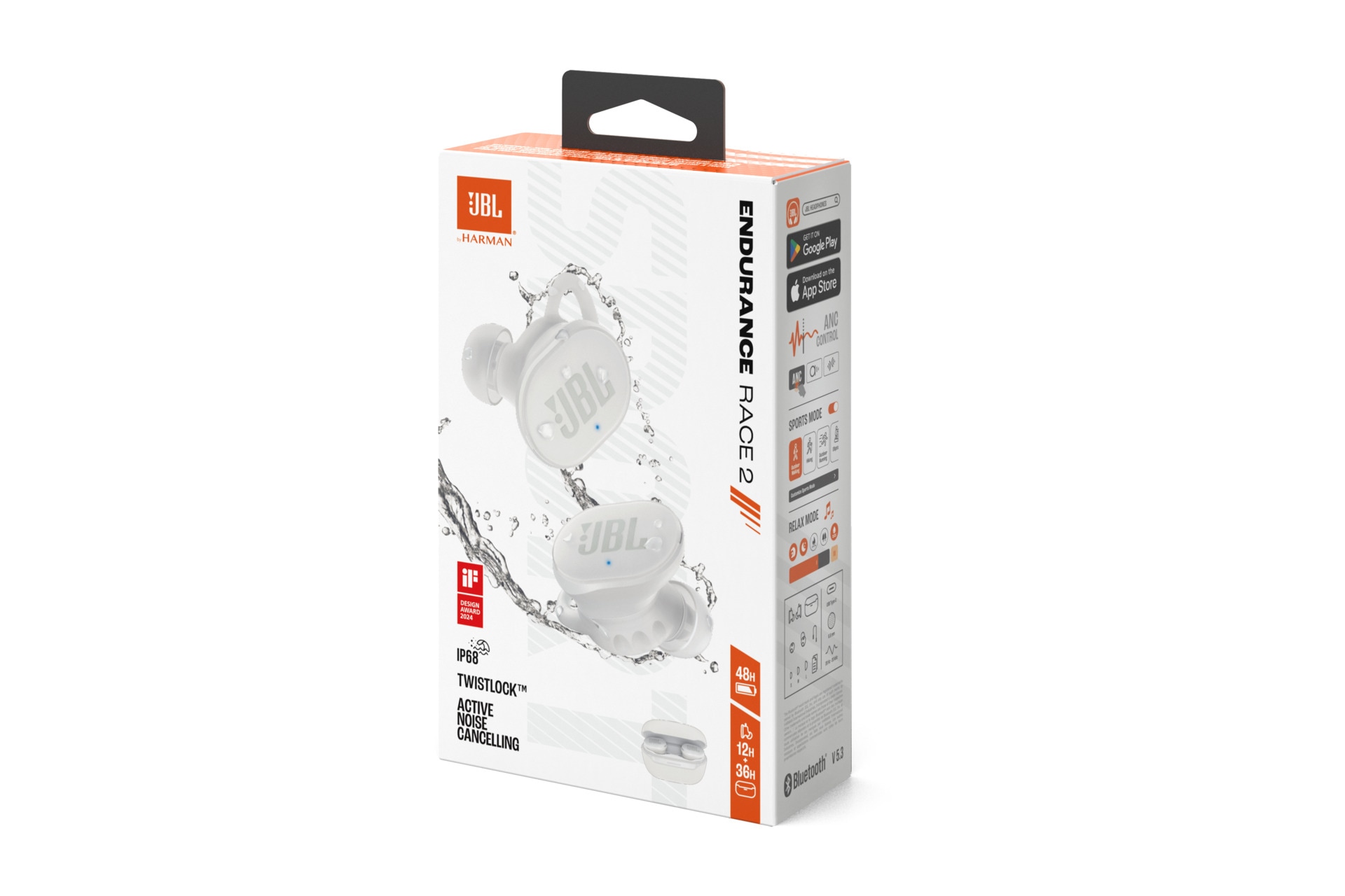 JBL wireless In-Ear-Kopfhörer »Endurance Race 2«, A2DP Bluetooth, Active Noise Cancelling (ANC)