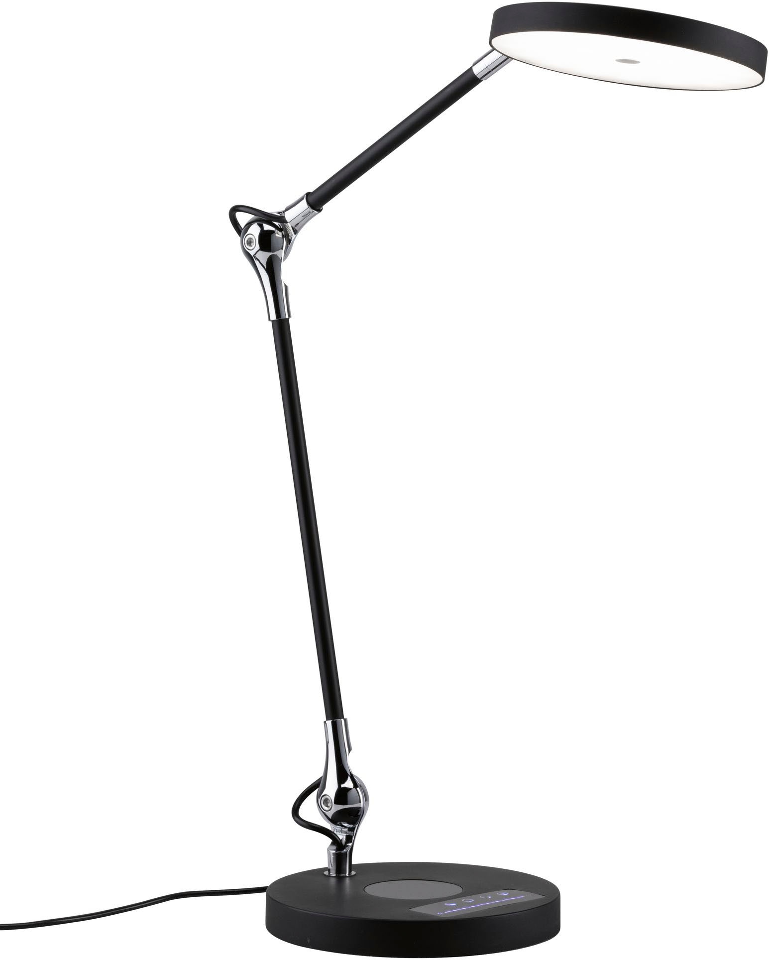 Paulmann LED Schreibtischlampe »Numis 11W schwarz QI tuneablewhite dimmbar«, 1 flammig, Kabellänge 1,50m