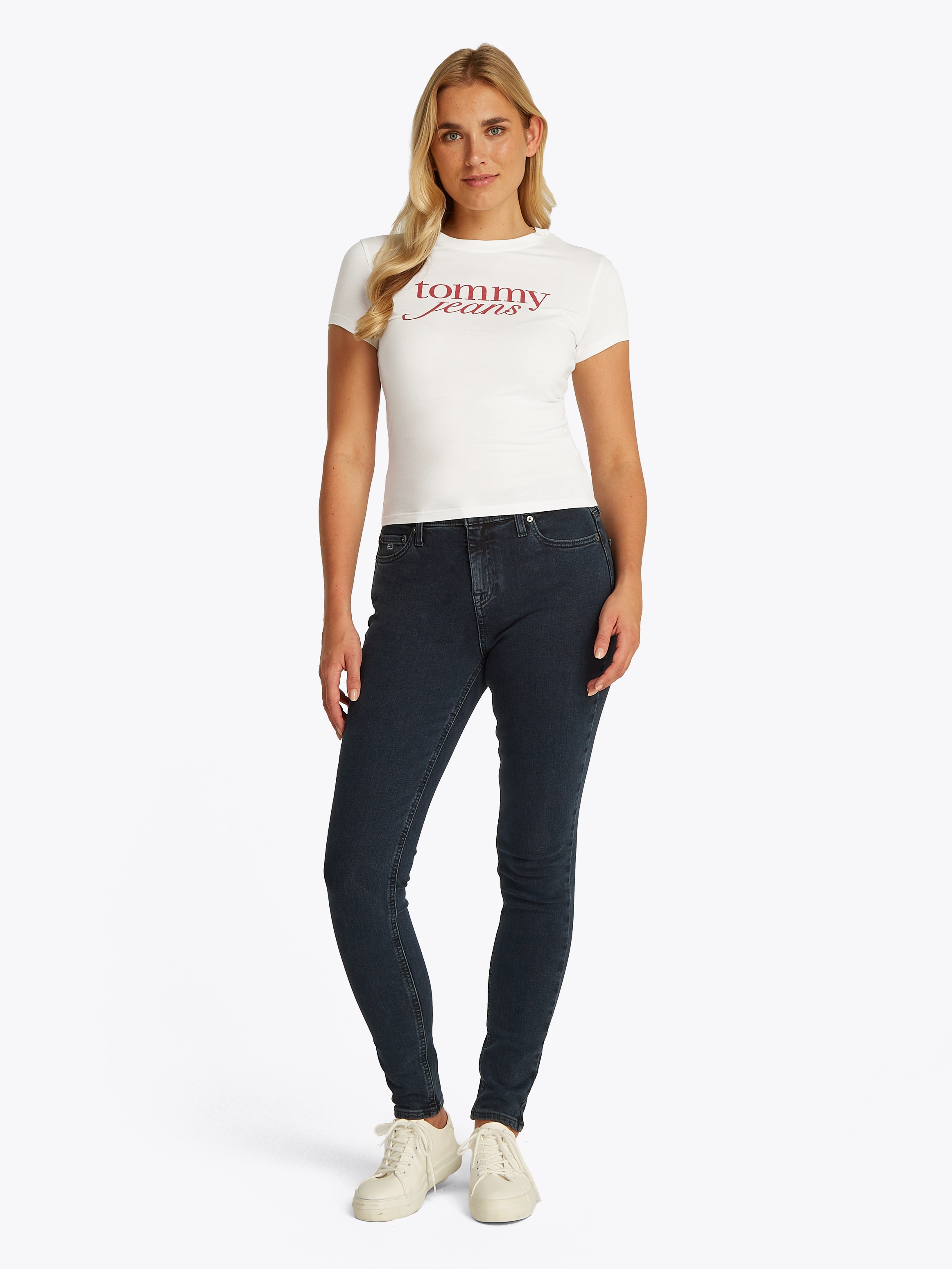 Tommy Jeans T-Shirt »TJW 2PACK ESSENTIAL LOGO TEE«, (Packung, 2 tlg.), mit Logodruck