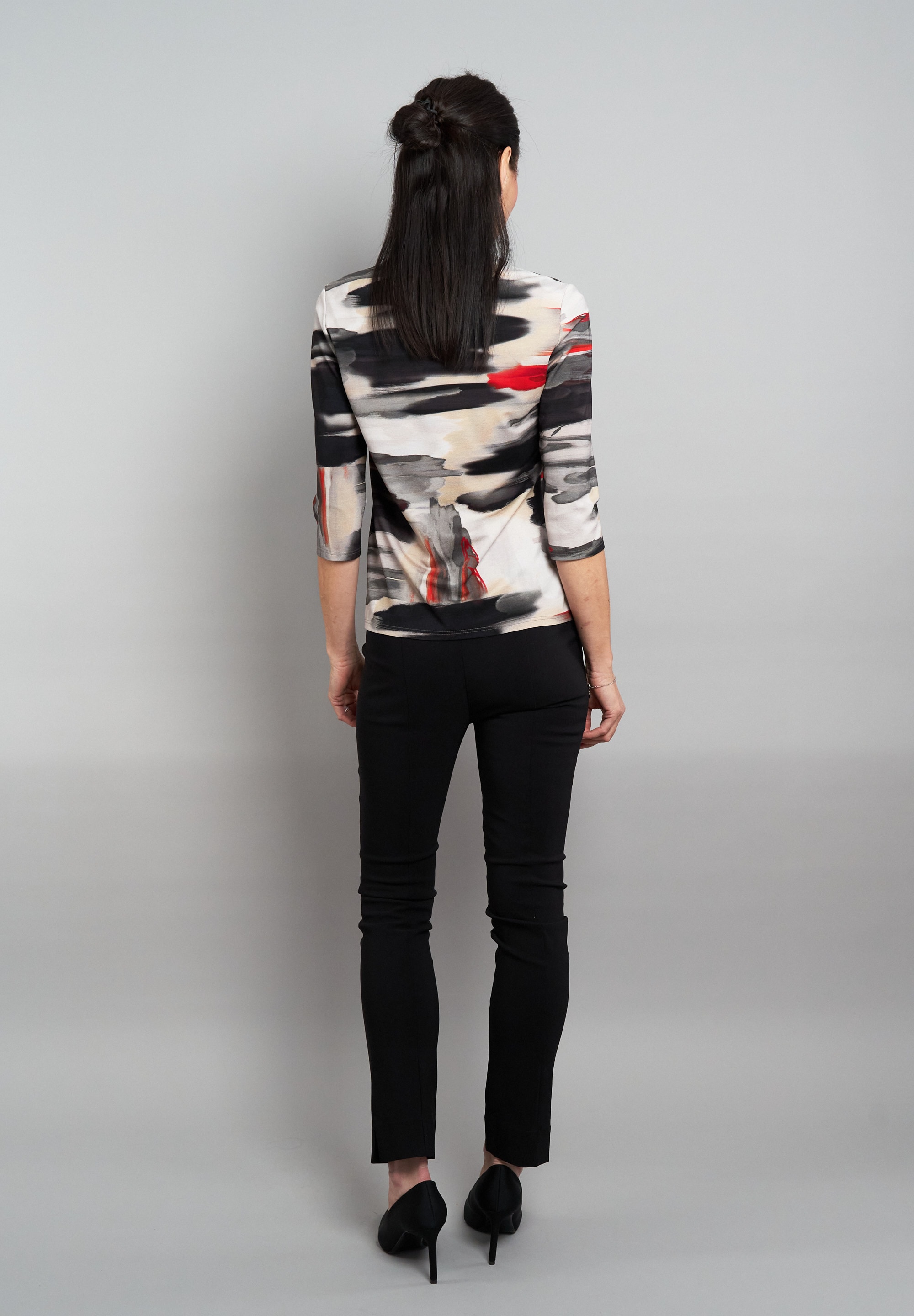 Seidel Moden 3/4-Arm-Shirt, mit grafischem Muster - MADE IN GERMANY