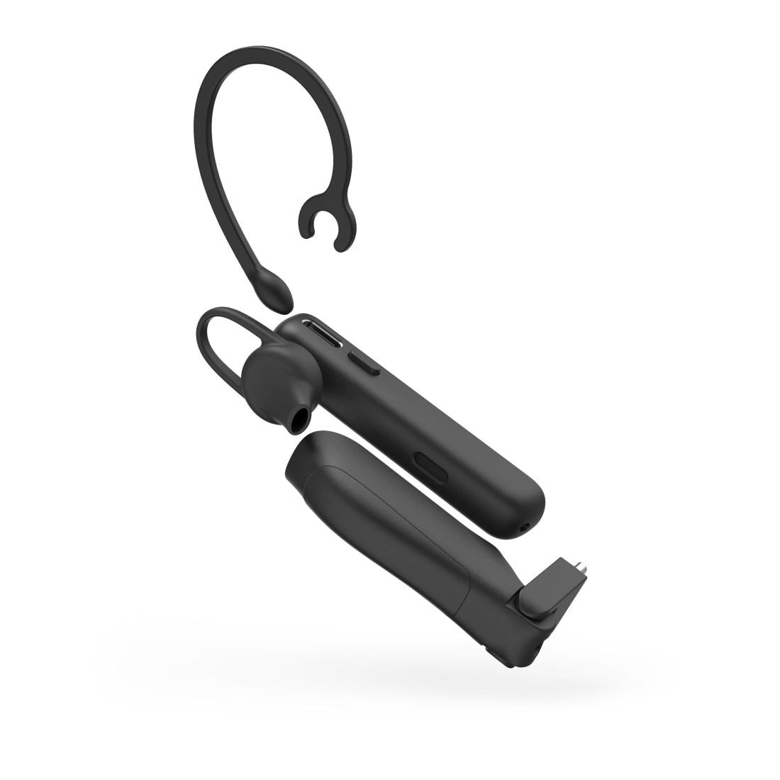 Hama Headset »Mono-Bluetooth®-Headset mit Ladestation, kabellos, Multipoint« Echo Noise Cancellation | Sprachsteuerung | Stummschaltung filtert und unterdrückt Umgebungsgeräusche, incl. Ladestation