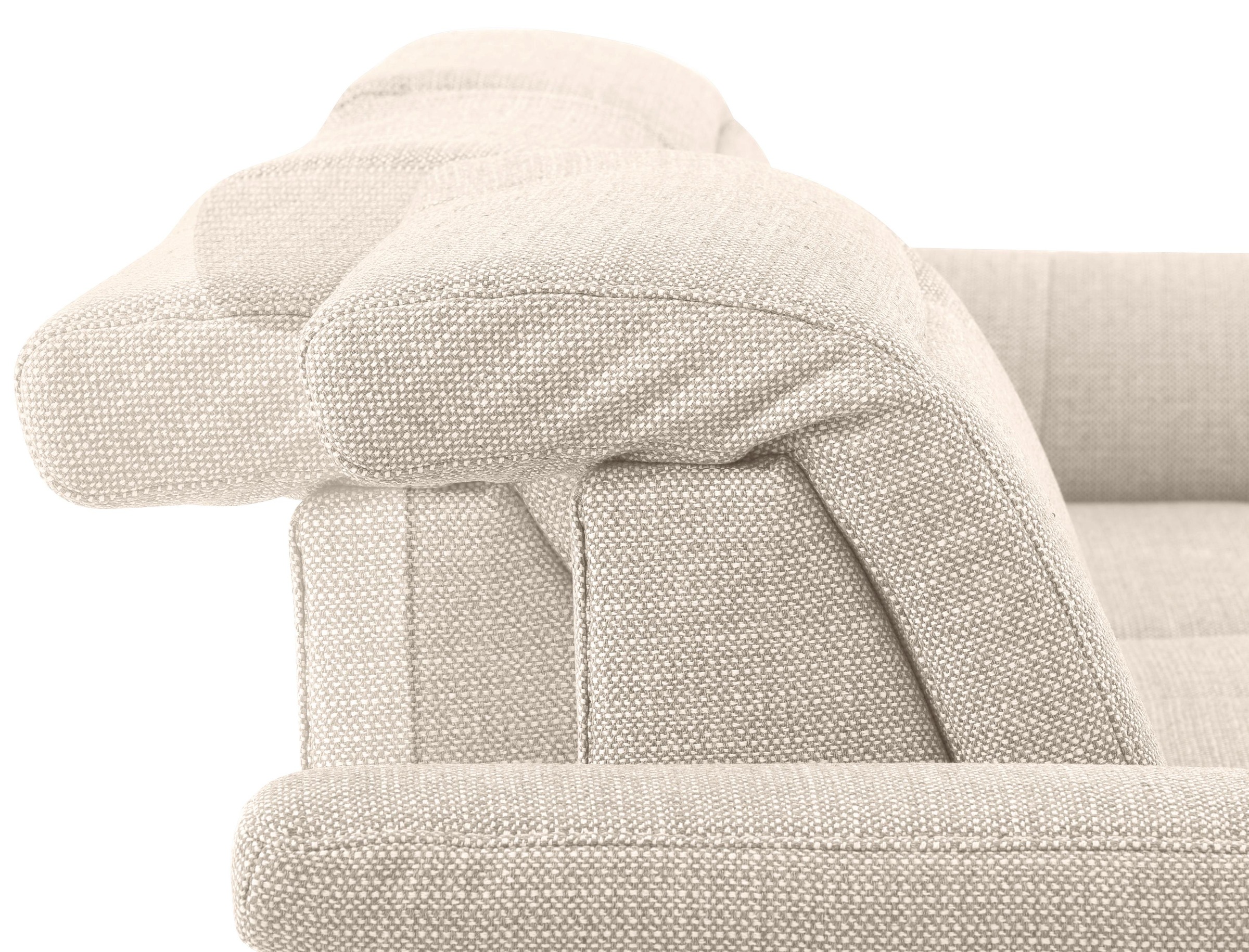Home affaire Ecksofa »Solvei L-Form«, mit Recamierenabschluß und Sitztiefenverstellung
