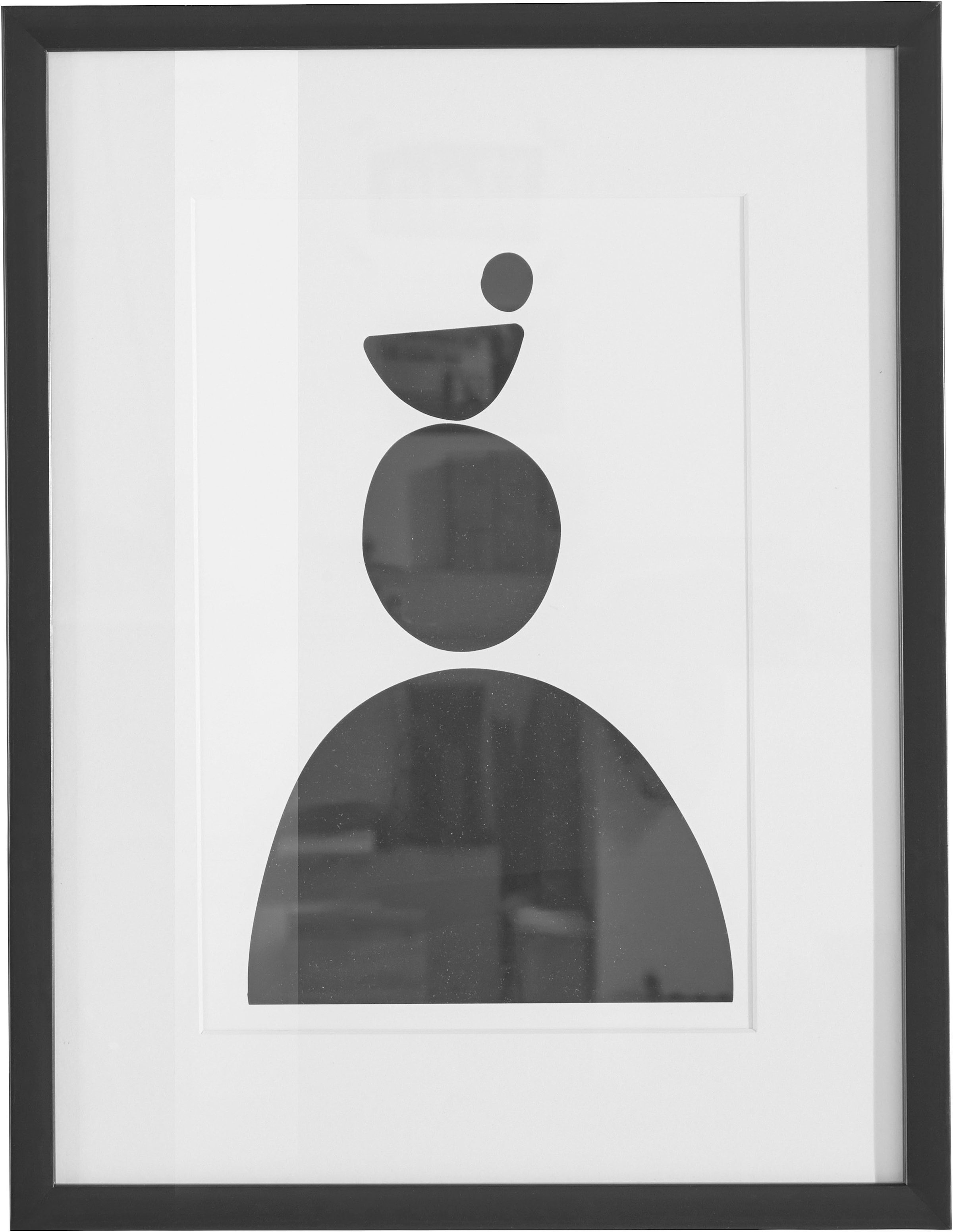 LeGer Home by Lena Gercke Bild »Black is Beautiful III« Abstrakt | Kunst | Modern | Schwarz-Weiß 1 Stk. tlg. HD Premium Poster-Druck inkl. Holzrahmen