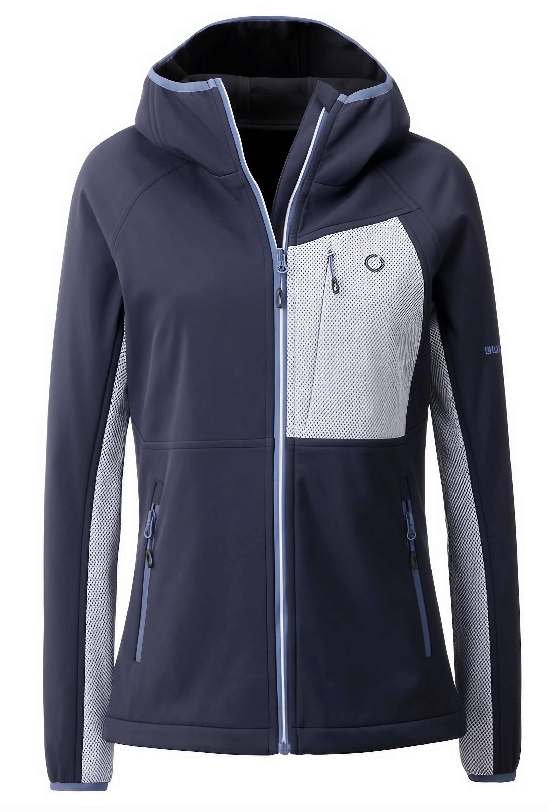 LPO, Damen, Softshelljacke »PIARA WMN«, navy, 36 (S), navy, Wasserabweisend & winddicht: 3-Lagen-Softshell mit 8.000 mm Wassersäule für zuverlässigen 