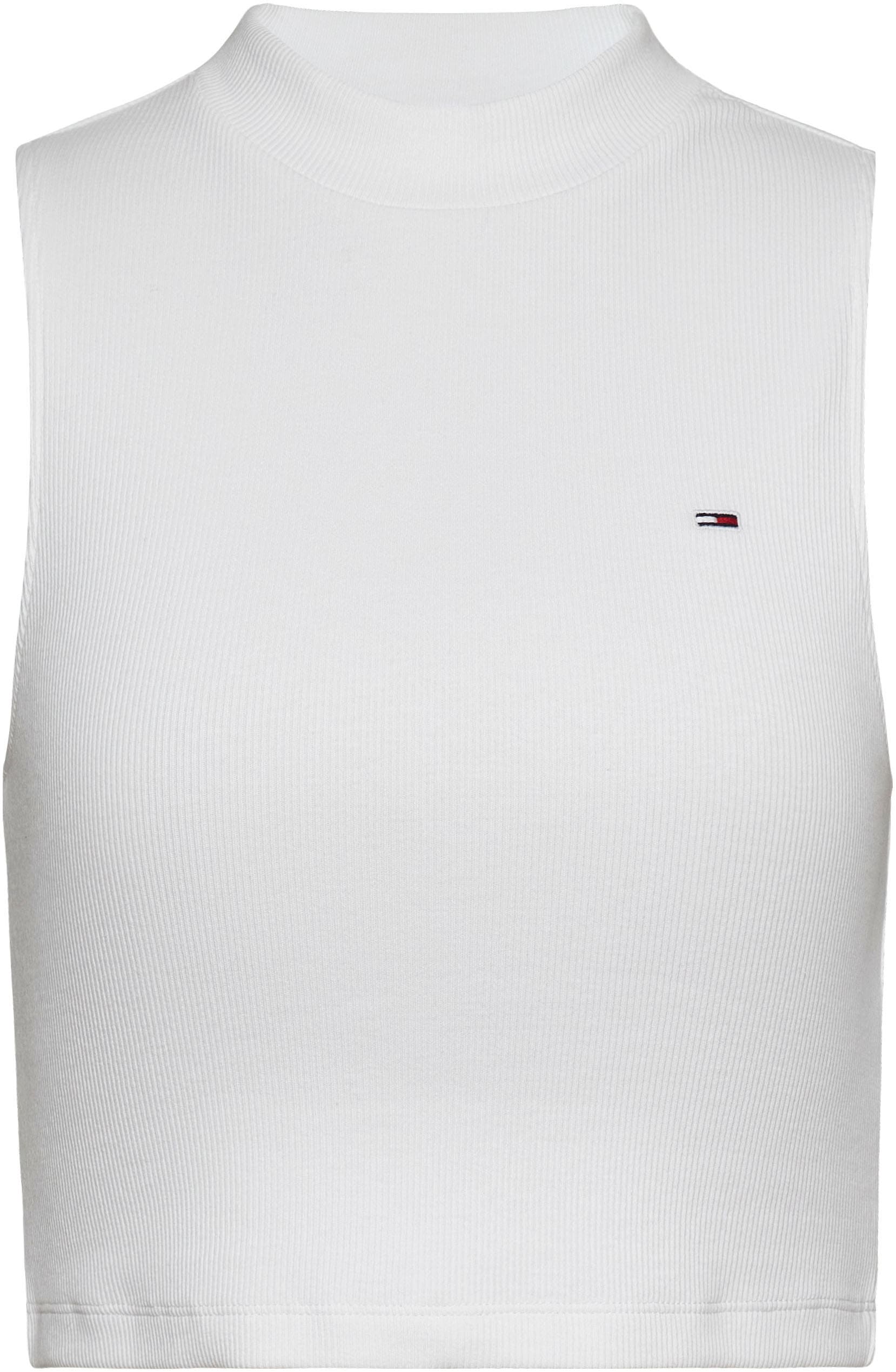 Tommy Jeans Tanktop »TJW CRP MOCKNECK RIB TANK«, mit Logostickerei