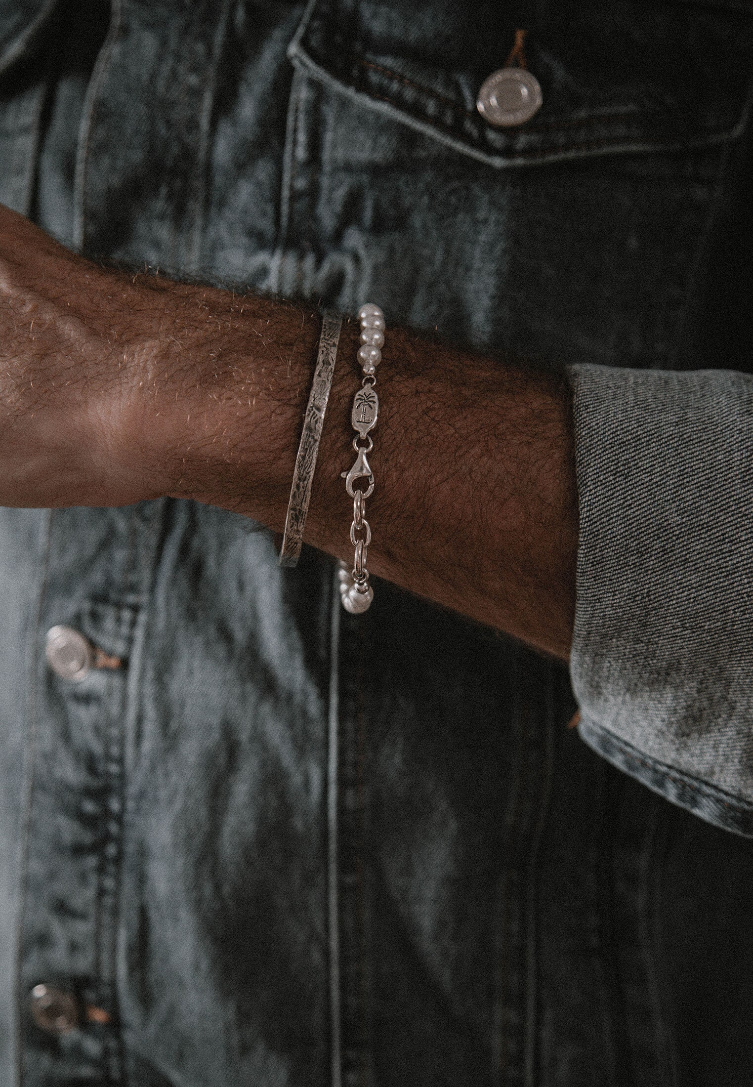 HAZE & GLORY Armkette »Armband Perlenarmband - Pearl it out 925 Sterling Silber«