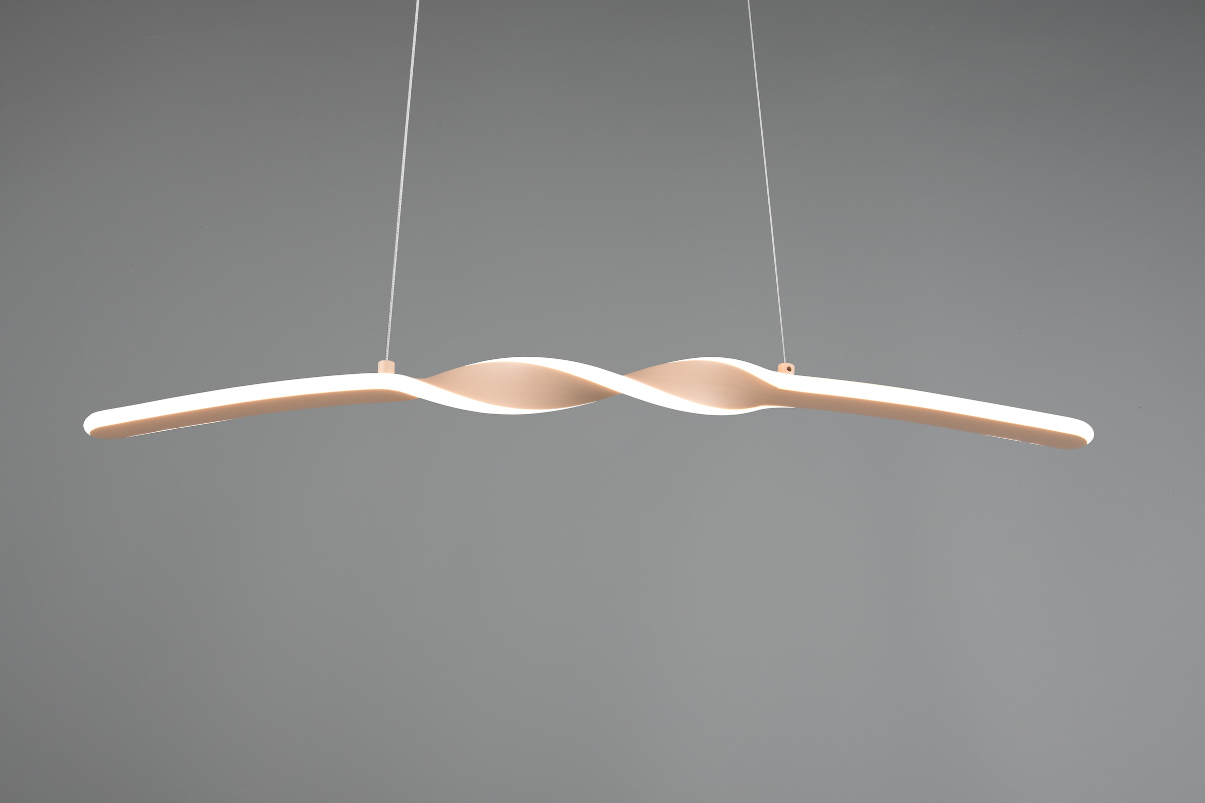 REALITY Leuchten LED Pendelleuchte »GINKO, Hängeleuchte LED 18W 1980 Lumen 3000K warmweiß« LED-Board 1 Stk. Warmweiß Hängelampe Esszimmer, höhenverstellbar bis max 150cm, Breite 79 cm