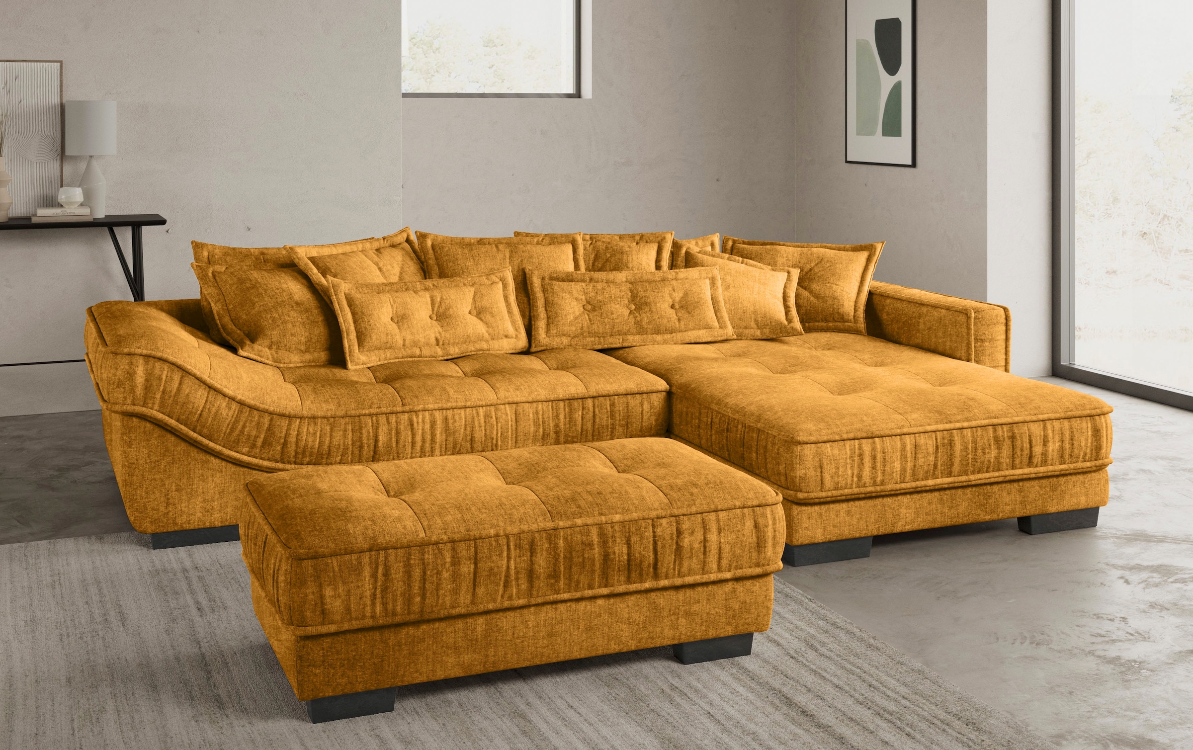 Mr. Couch Ecksofa »Diwan II DuraFlex L-Form«, DuraFlex-Kaltschaumpolsterung, bis 140 kg, 4 Bezugsqualitäten