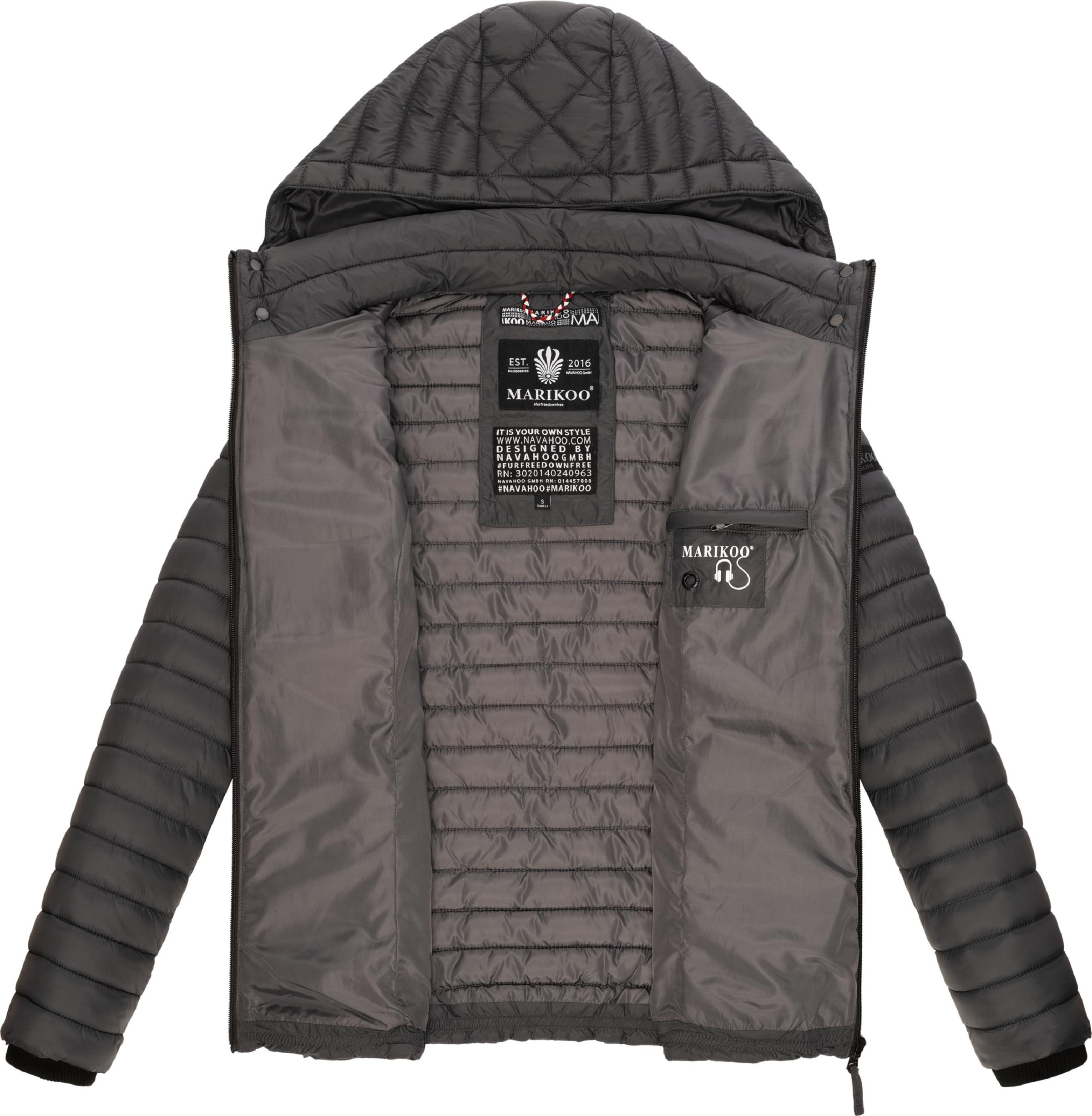 Marikoo Steppjacke »Steppjacke Samtpfote«