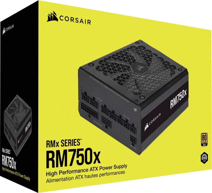 Corsair PC-Netzteil »Series RM750x, Fully Modular 80 Plus Gold 750 Watt, EU Version«