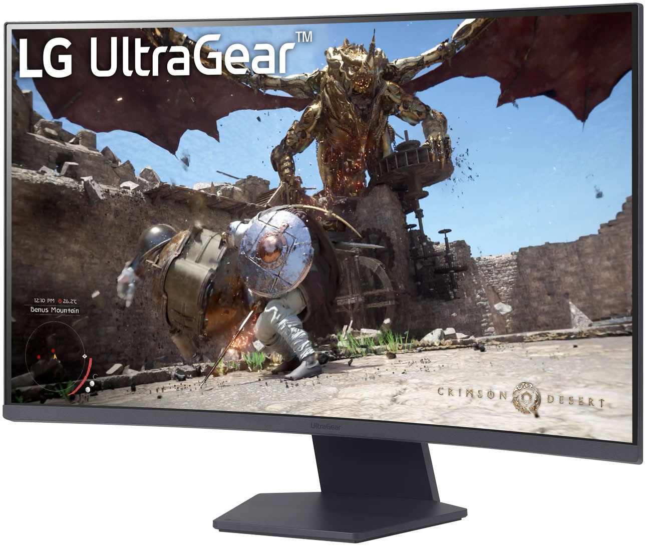 LG Curved-Gaming-Monitor »32GS60QX«, 80 cm/32 Zoll, 2560 x 1440 px, QHD, 1 ms Reaktionszeit, 180 Hz