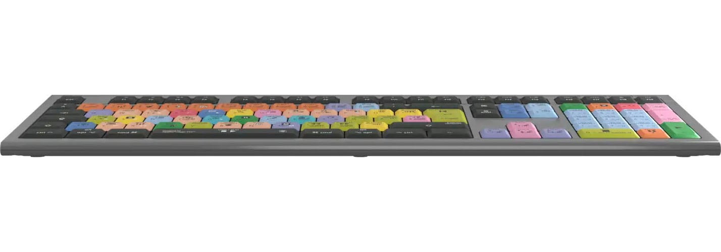 Logickeyboard Tastatur »Apple Logic Pro X2 Astra 2 DE (Mac)«, (Multimedia-Tasten-USB-Anschluss-USB-Hub-Ziffernblock)