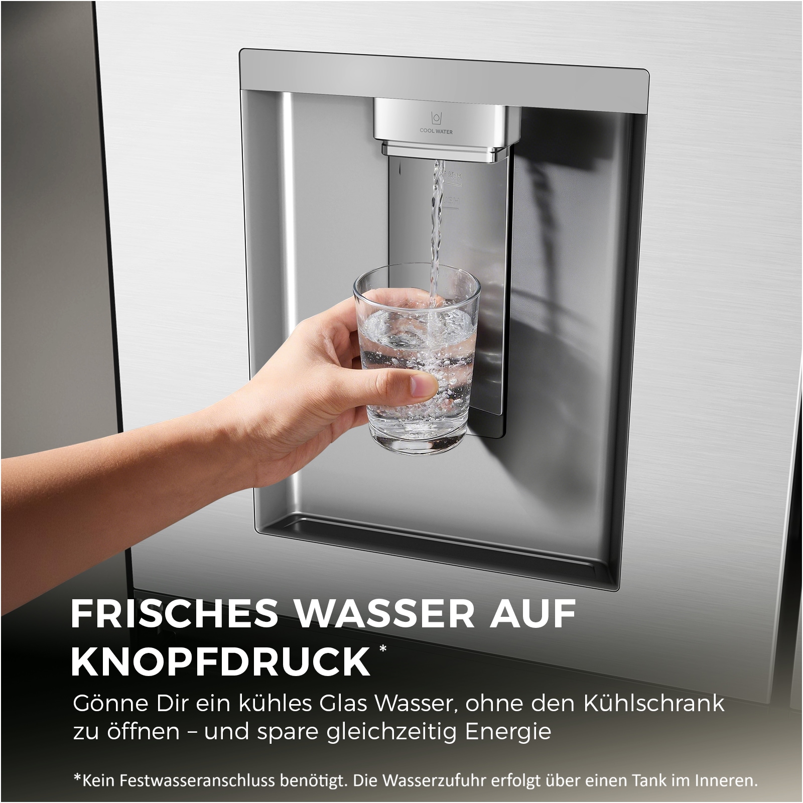 Haier Multi Door Horizon Collection »HFR59F18CWMM« 182,5 cm hoch 90,5 cm breit Wasserdispenser mit Tank