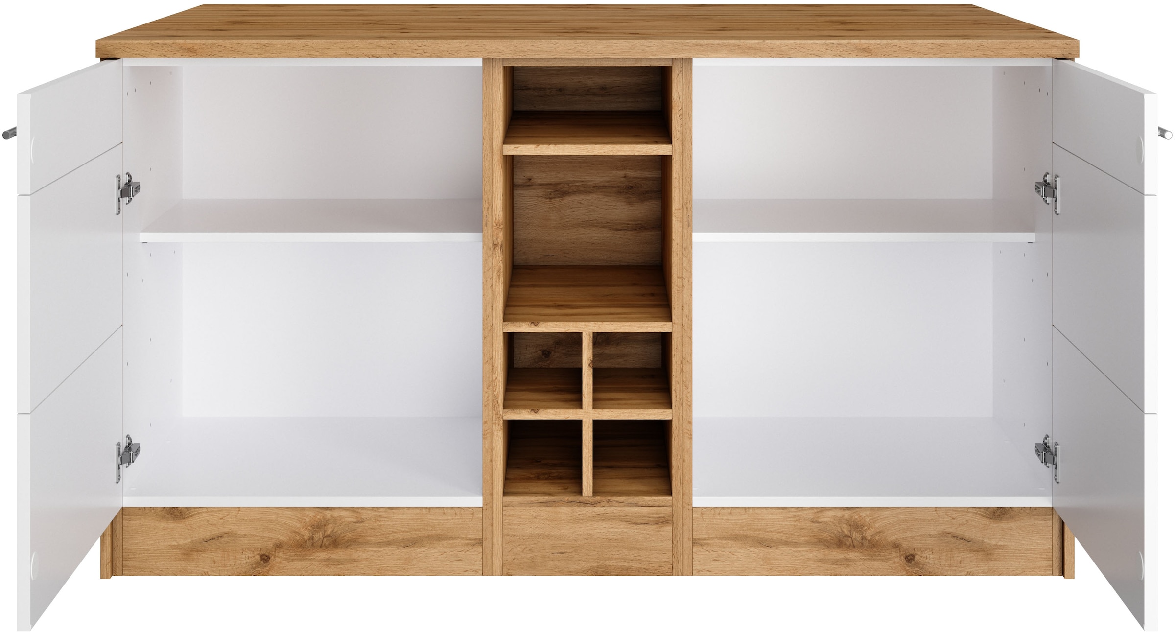 HELD MÖBEL Kücheninsel »Wien«, Breite 153 cm, MDF-Fronten, Flaschenregal