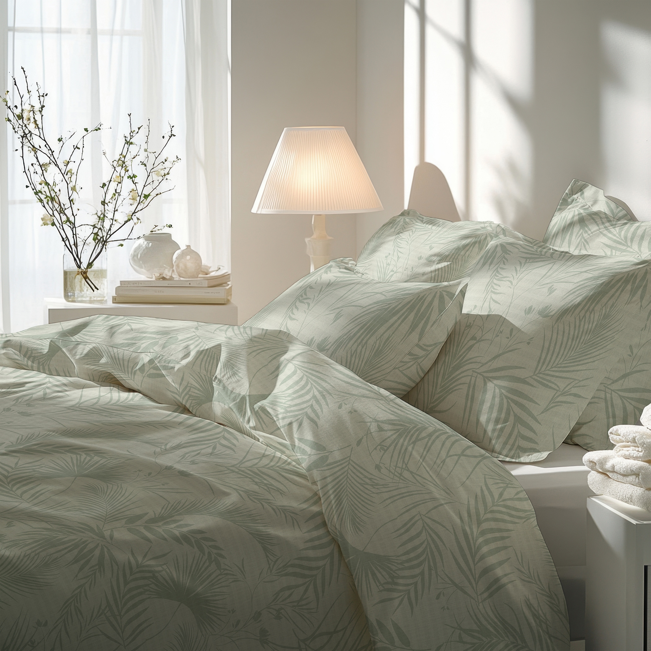 Florella Bettwäsche »»Eliora lind« Soft-Touch Seersucker,  50% Baumwolle, 50% Viskose«