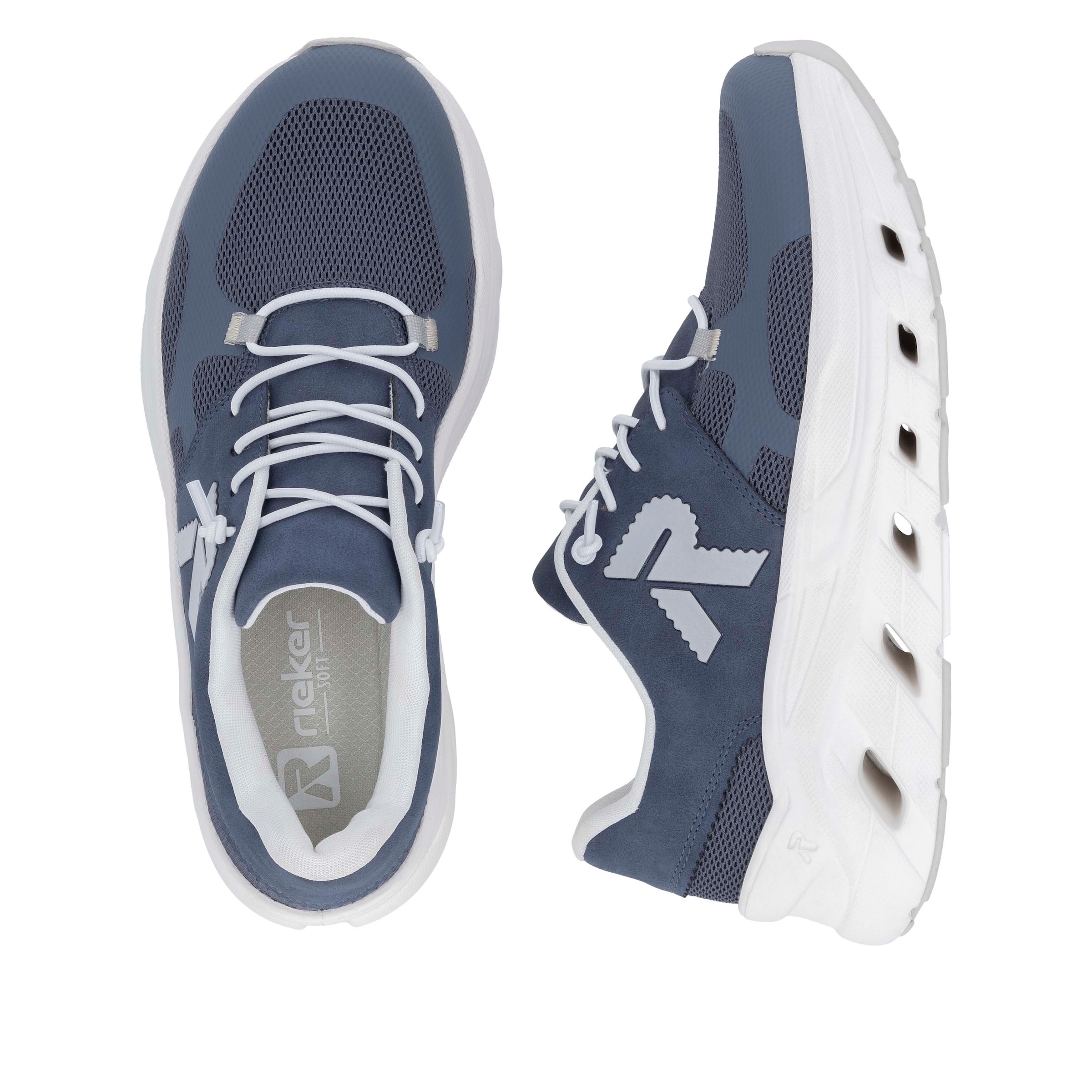 RIEKER Sport Plateausneaker, Slip-on Sneaker, Halbschuh, Freizeitsneaker mit MemoSoft-Innensohle