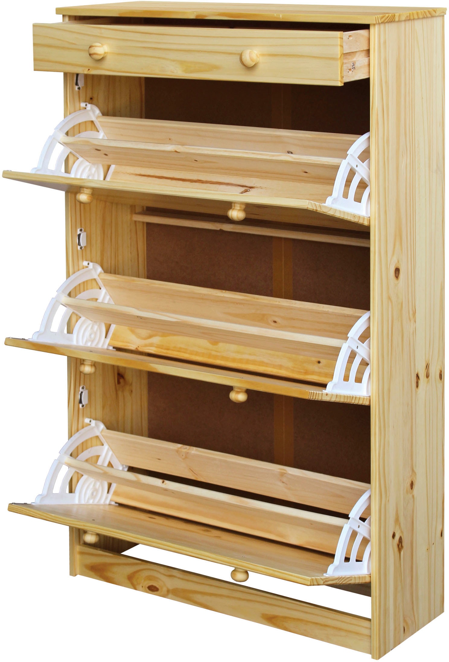 Home affaire Schuhschrank, (1 St.), gefertigt aus massivem Kiefernholz