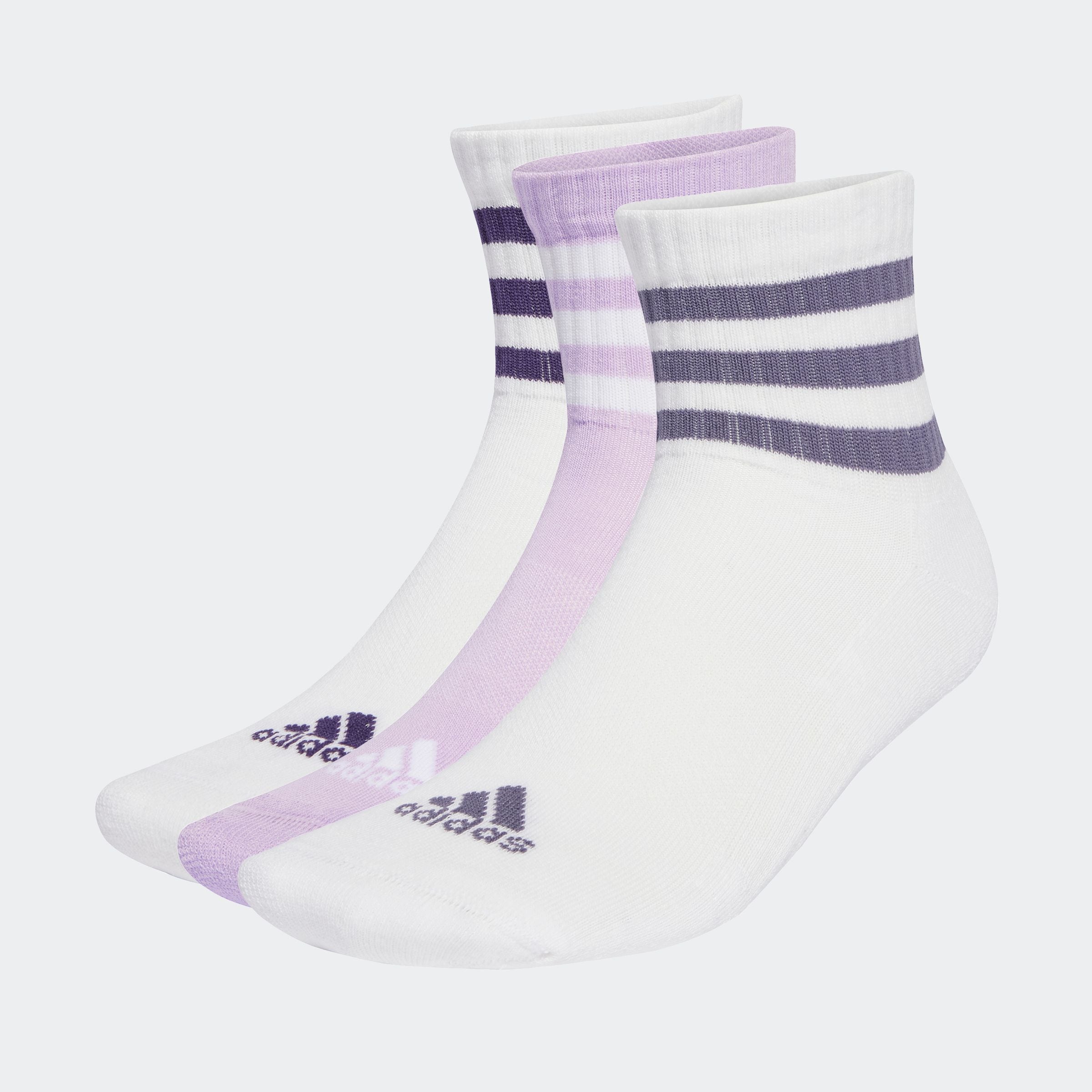 adidas Performance Funktionssocken »3STREIFEN CUSHIONED SPORTSWEAR MIDCUT SOCKEN, 3 PAAR«, (3 Paar)