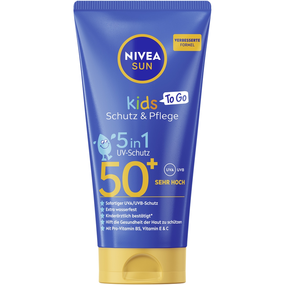 Nivea Sun Sonnenschutzspray »Sensitiv Spray  LSF50+ mit Kids To Go Größe Gratis« mit Aloe Vera & Antioxidantien, duftfrei, wasserfest