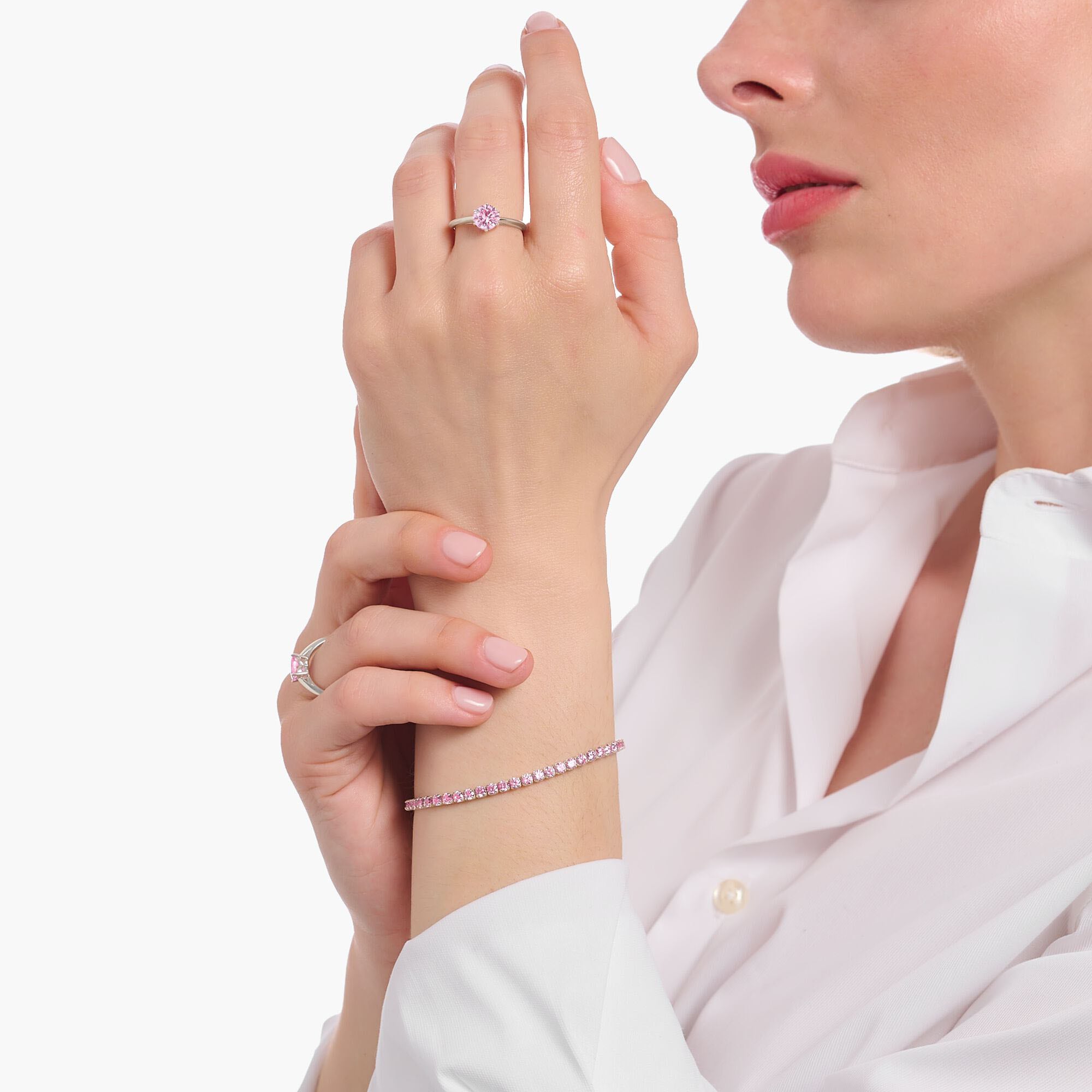 THOMAS SABO Fingerring »Schmuck Silber 925 Ring Solitär« mit Zirkonia (synth.)