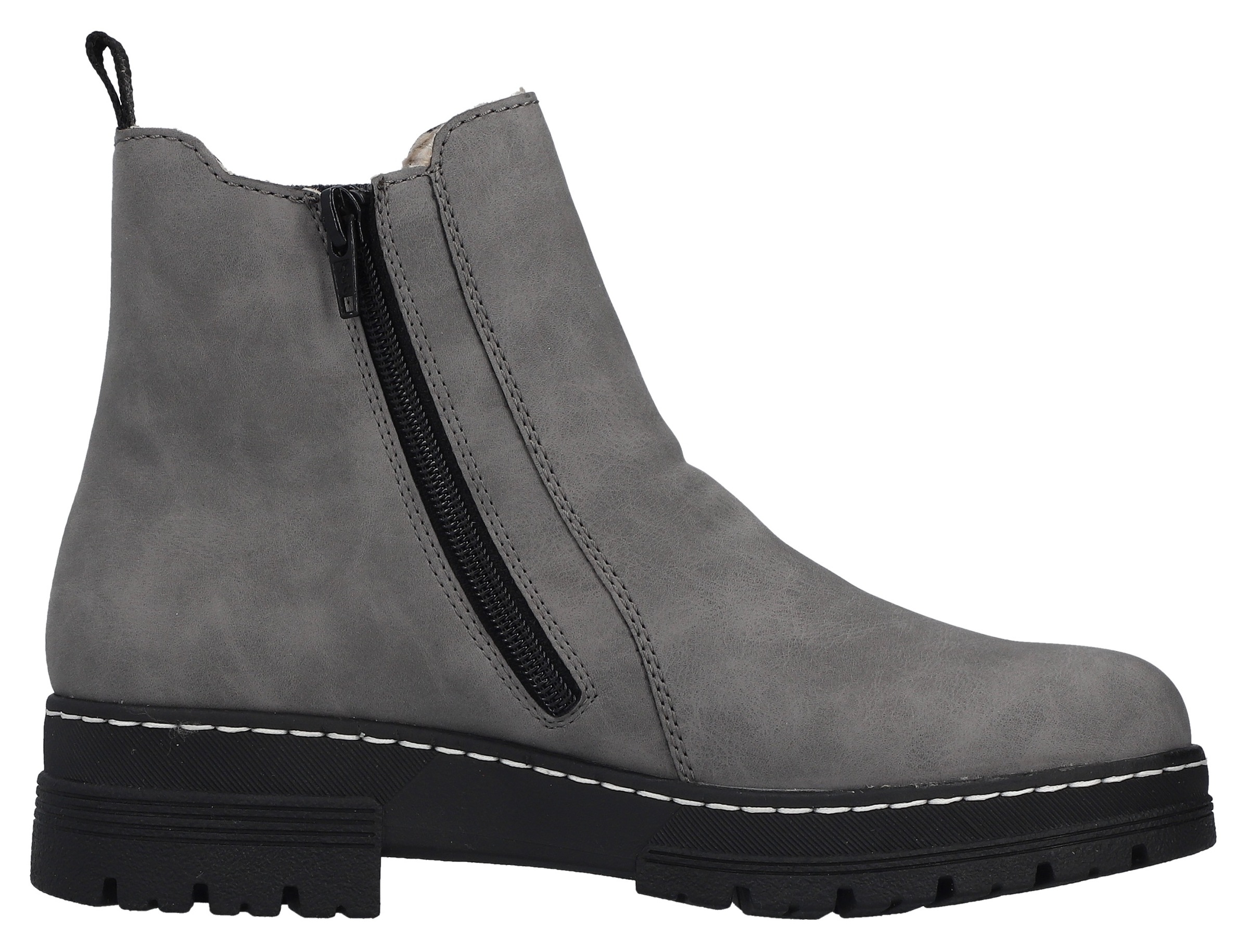Rieker Chelseaboots  Winterstiefelette, Winterboots, Blockabsatz, mit Stretcheinsatz