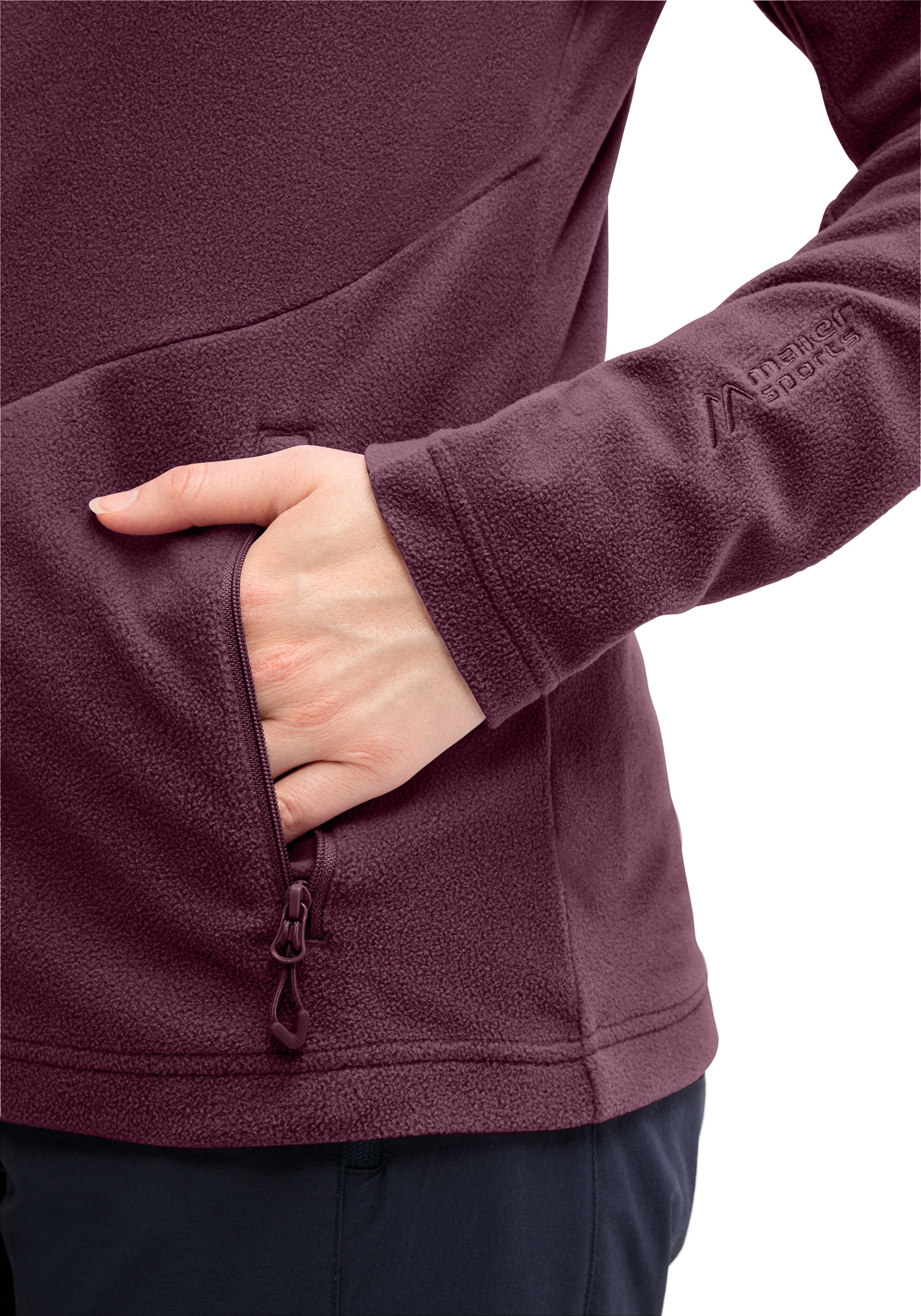 Maier Sports Fleecejacke »Denise Jacket W« Damen Midlayer, atmungsaktiv schnelltrocknend, Full-Zip, Regular fit