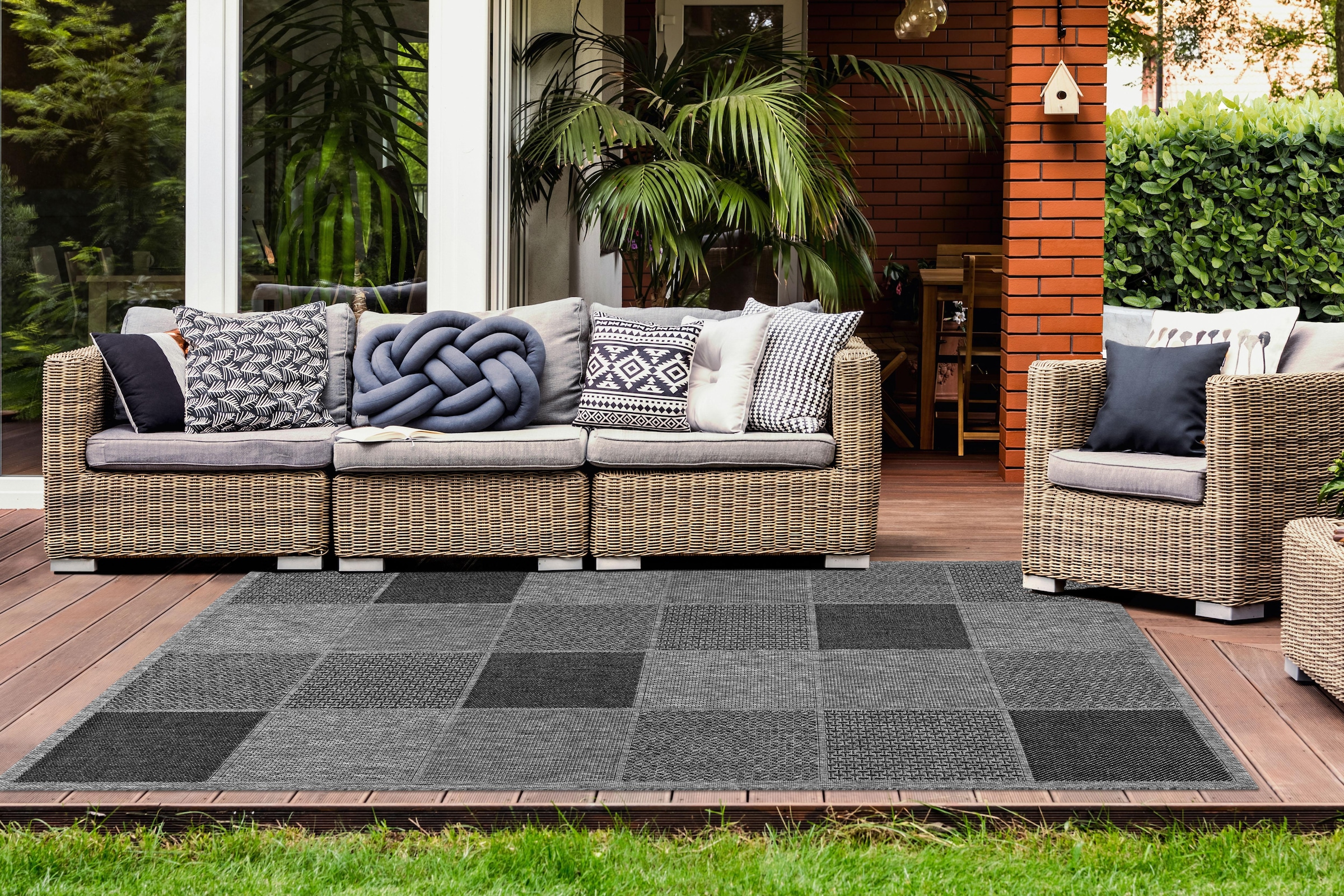 LALEE Läufer »Sunset 605«, rechteckig, 5 mm Höhe, In- und Outdoor geeignet, pflegeleicht, Wohnzimmer