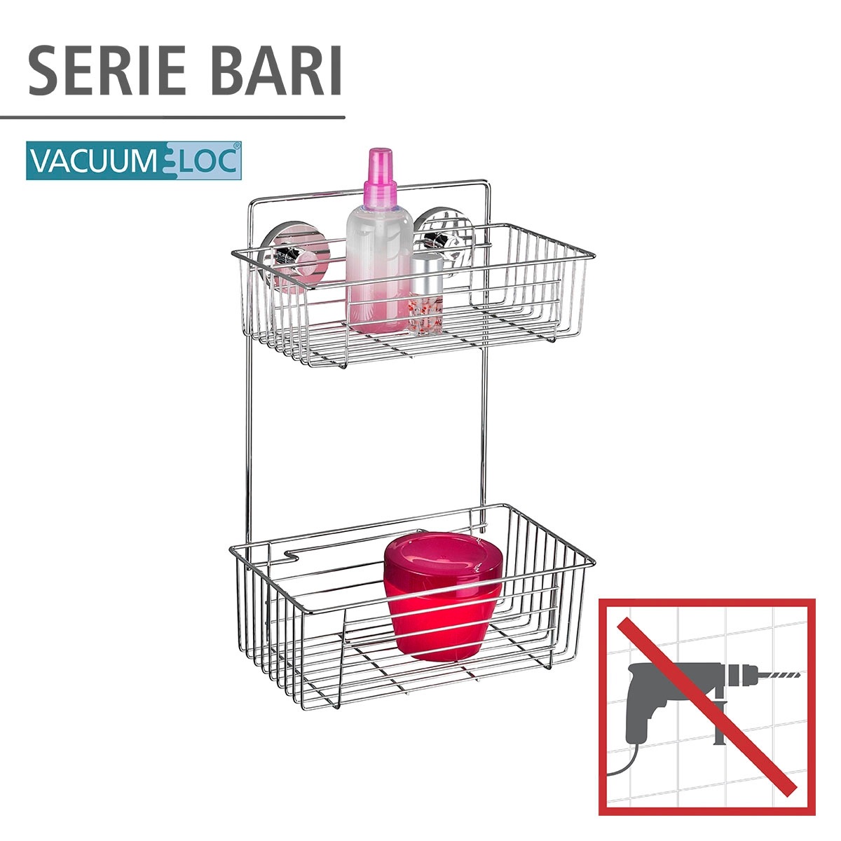 WENKO Duschablage »Bari«, 2 Etagen