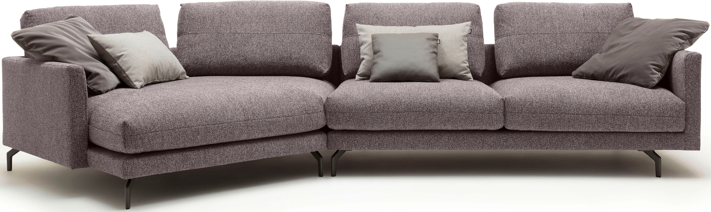 Creation BY ROLF BENZ Wohnlandschaft »CR.414 mit Kuschelecke für Wohlfühlkomfort« Wahlweise aus Leder oder Chenille