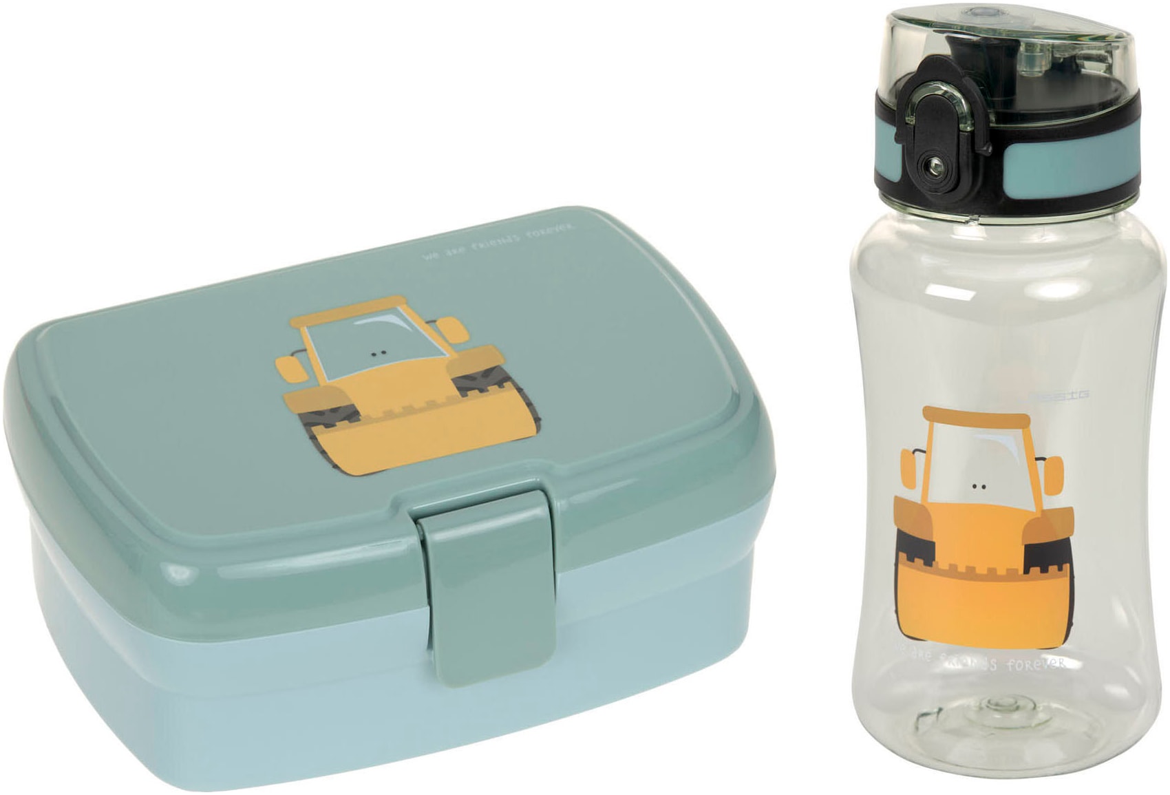 Lunchbox »Tiny Drivers, Excavator«, (Set, 2 tlg.), mit Trinkflasche