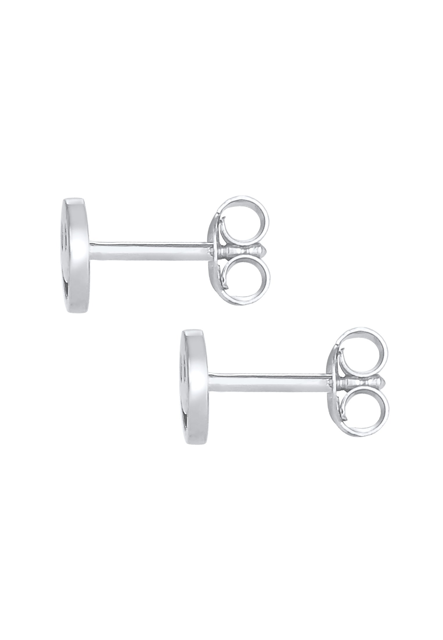 Elli Paar Ohrstecker »Ohrringe Kinder Plättchen Basic Trend 925 Silber«