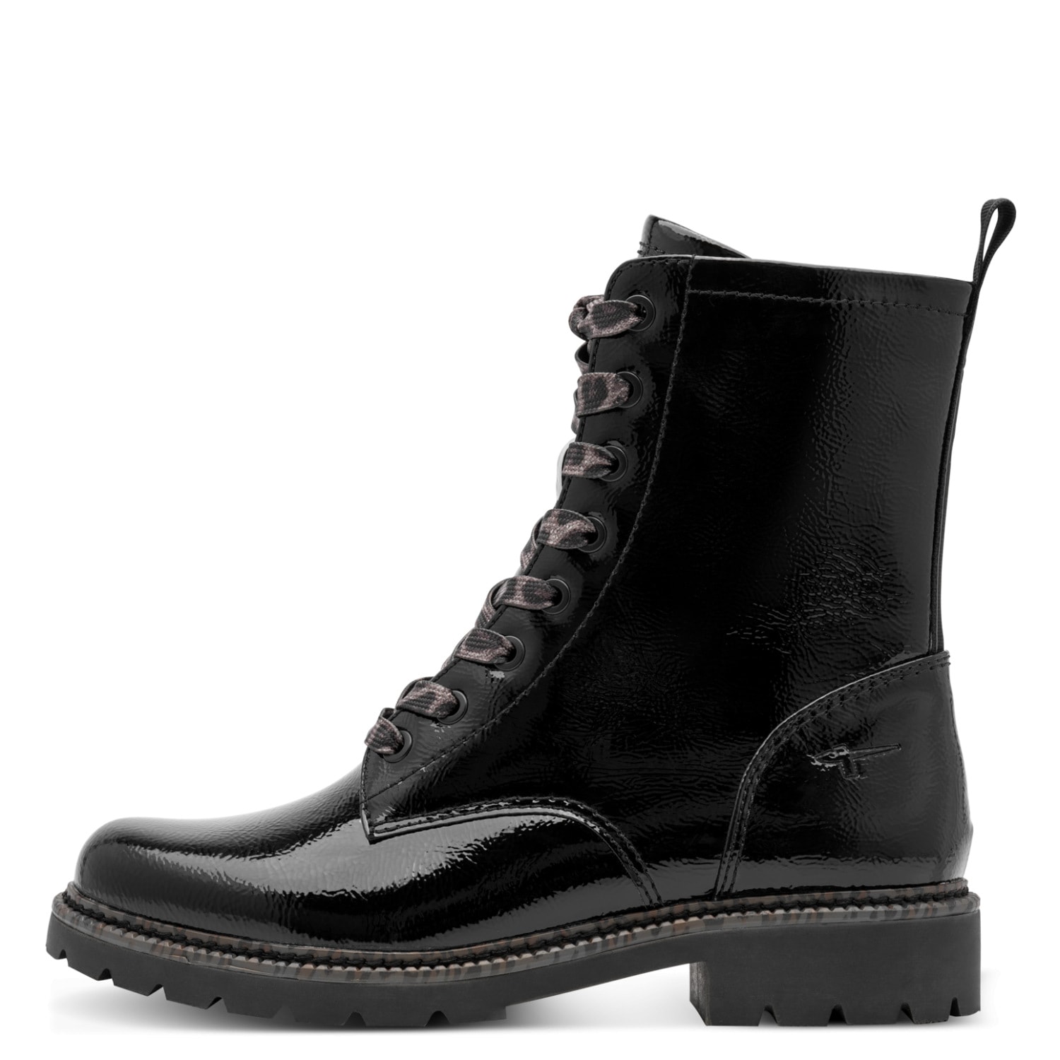 Tamaris Schnürstiefelette  Blockabsatz, Boots mit Schnürsenkeln im Animal-Look
