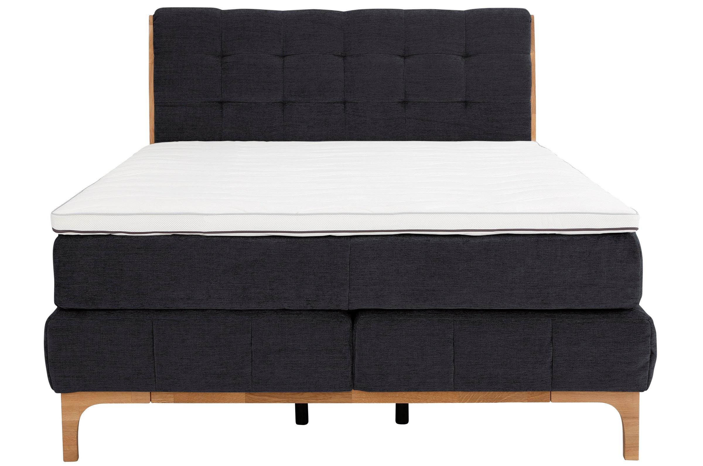 OTTO products Boxspringbett »Jelle«, (5 St.), zertifizierte, recycelte Bezugsstoffe, verschiedene Ausführungen