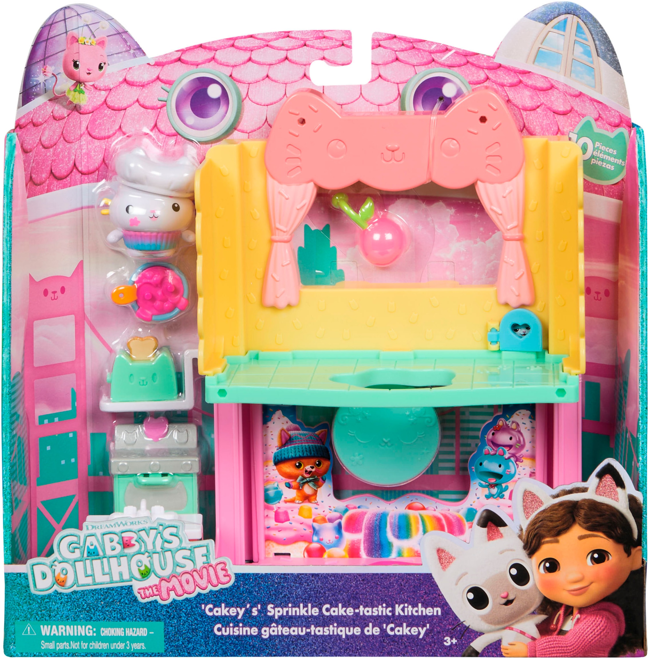 Spin Master Spielwelt »Gabby’s Dollhouse: Der Film – Portal Raum« Cakeys zuckersüße Sprinkleküche"