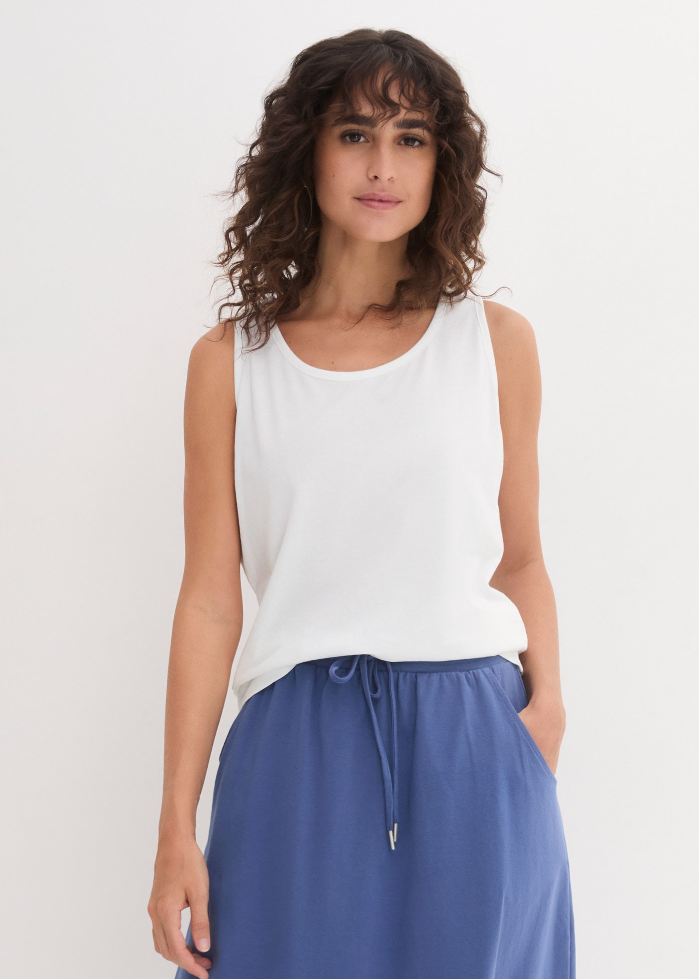 bonprix Longtop Packung, 5 tlg. figurumspielende Passform, po-bedeckend