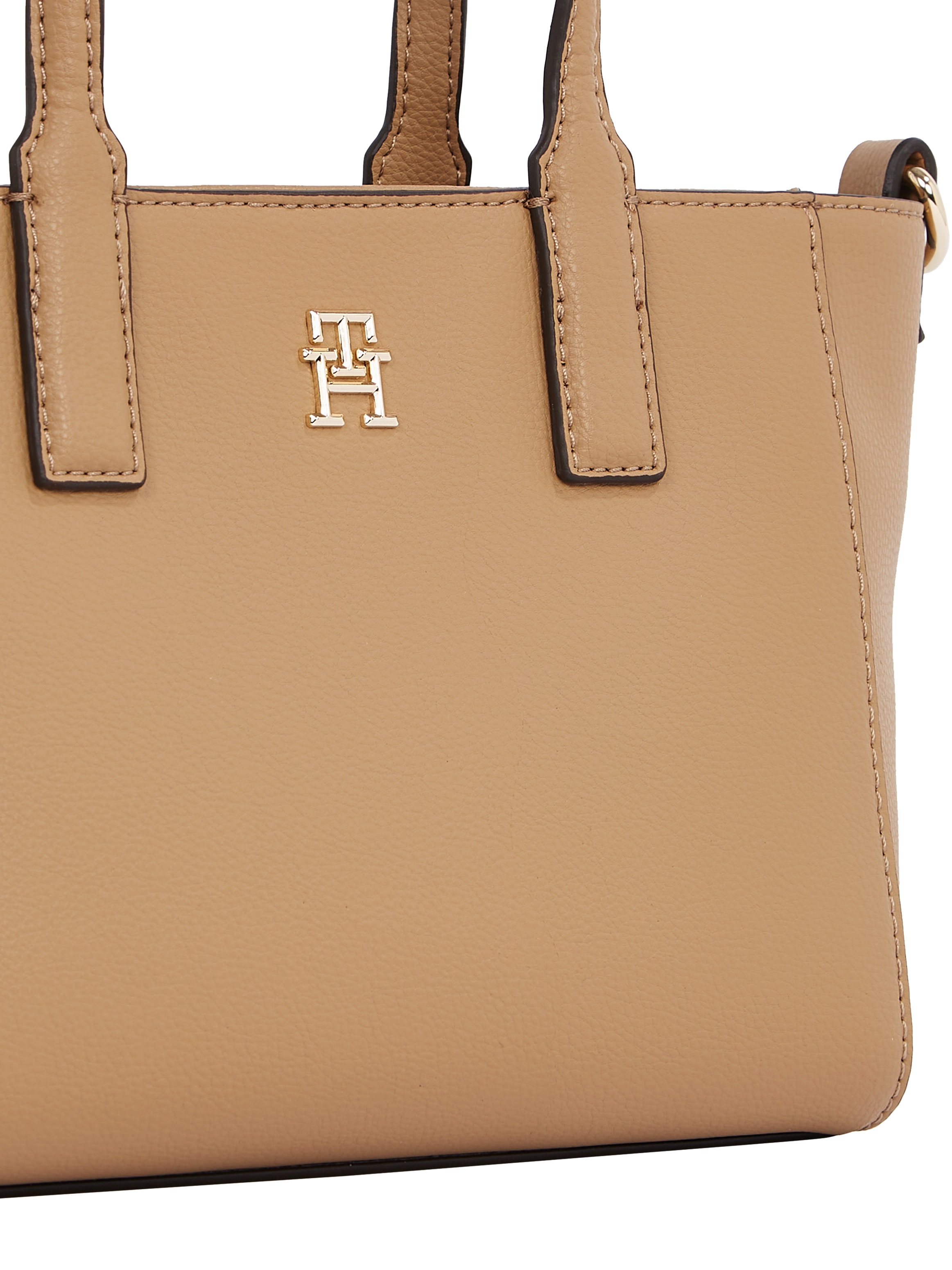 Tommy Hilfiger Shopper »TH SOFT LOGO MINI TOTE«, Damen Beuteltasche, Henkeltasche, Schultertasche mit TH-Logo