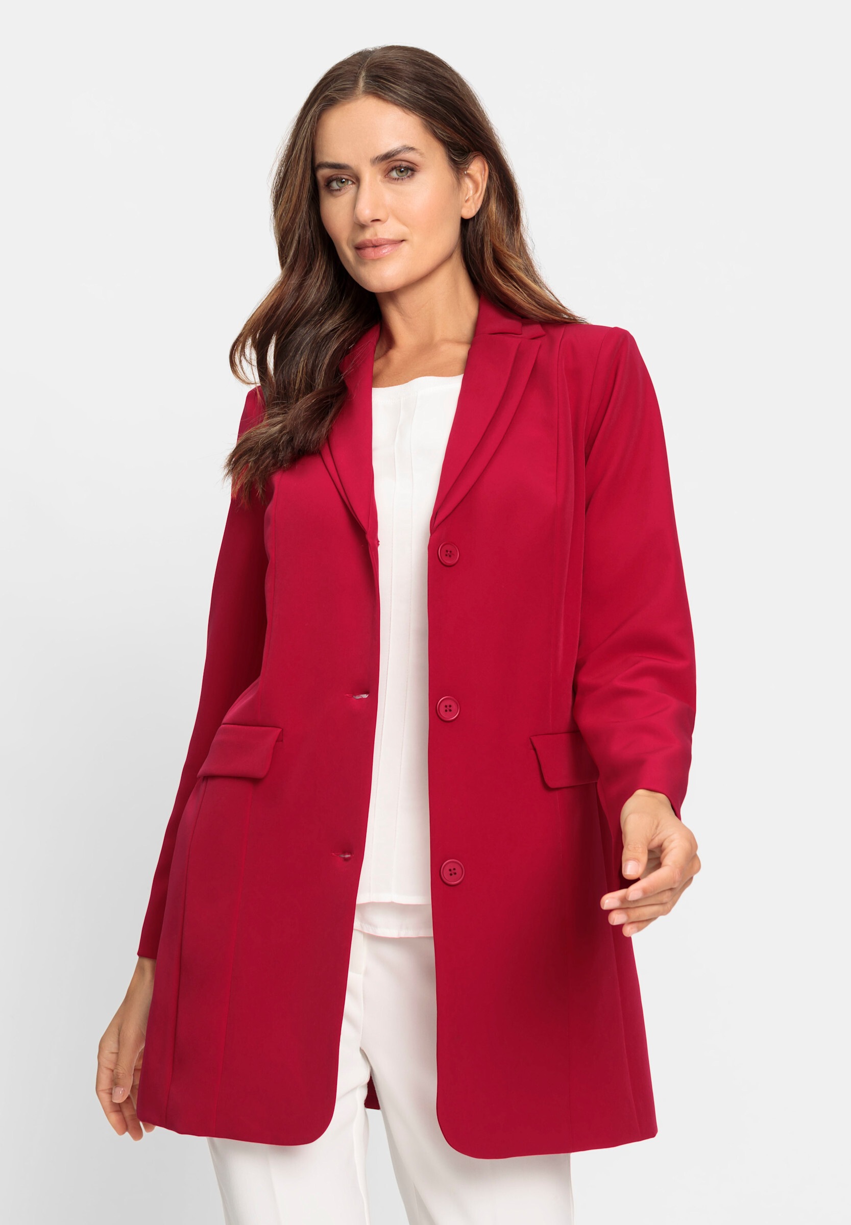 heine Blusenblazer »Longblazer Longblazer mit doppeltem Revers«