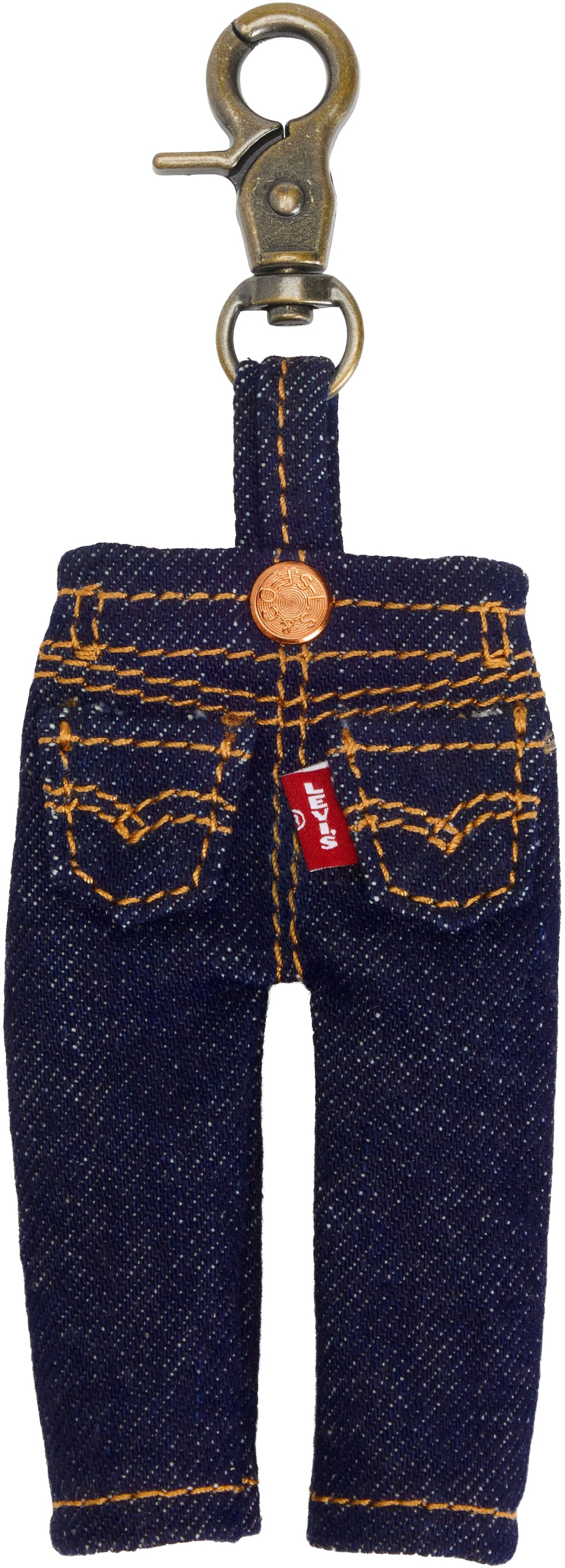 Levi's® Schlüsselanhänger »LEVI'S MINI 501 CHARM« Mini Jeans, für Schlüsselbund, Handtasche, Rucksack mit Karabinerhaken