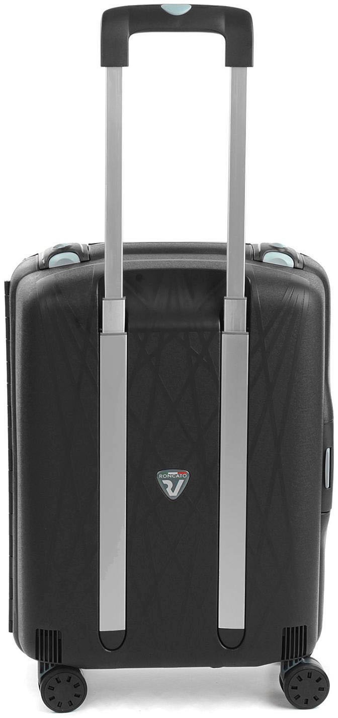 RONCATO Hartschalen-Trolley »Light Carry-on, 55 cm, schwarz«, 4 Rollen, Handgepäck-Koffer Reisegepäck Hartschalen-Koffer mit TSA Schloss