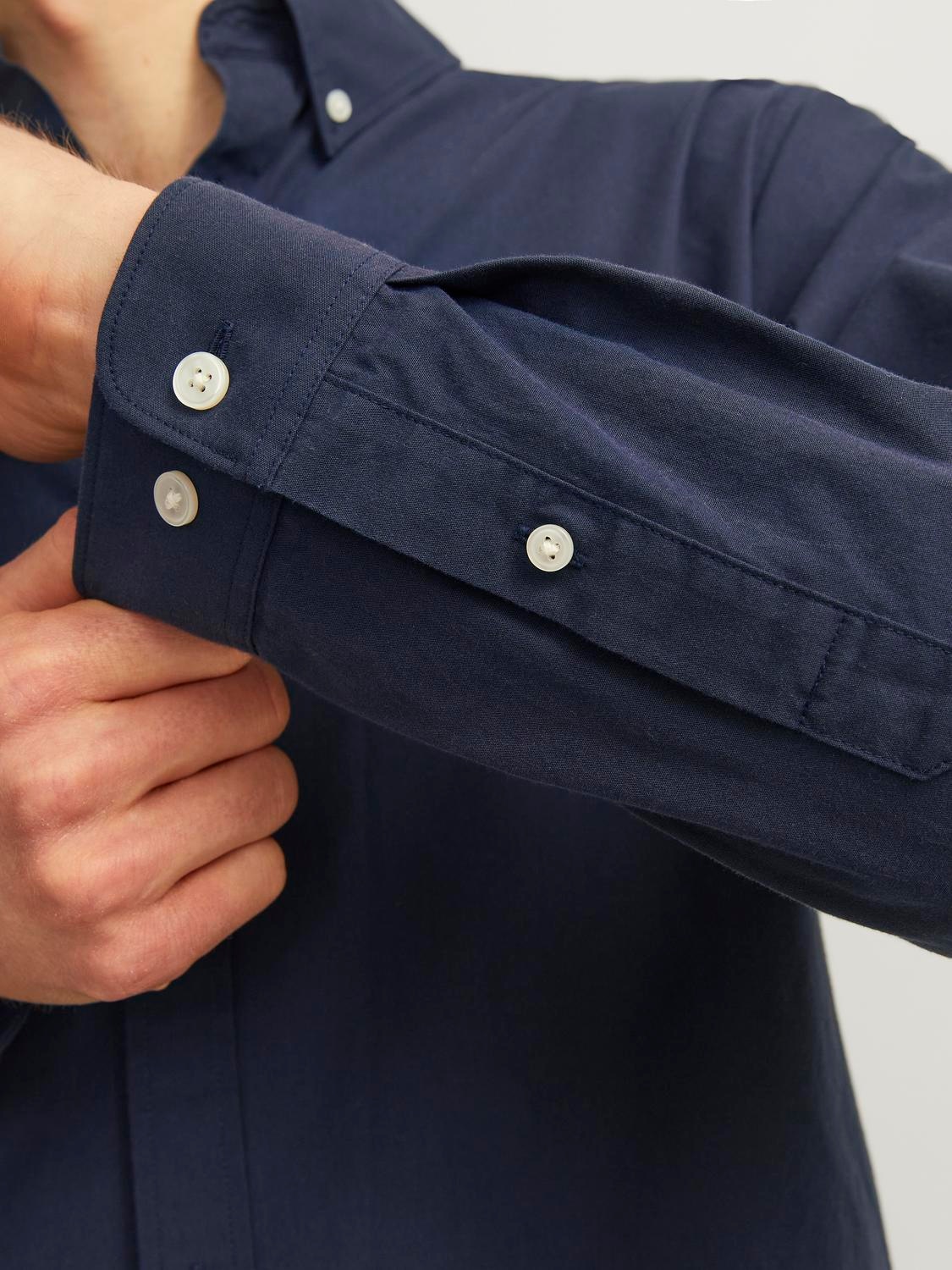 Jack & Jones Langarmhemd »JPRCCPOPLIN LOGO COMFORT SHIRT L/S SN«