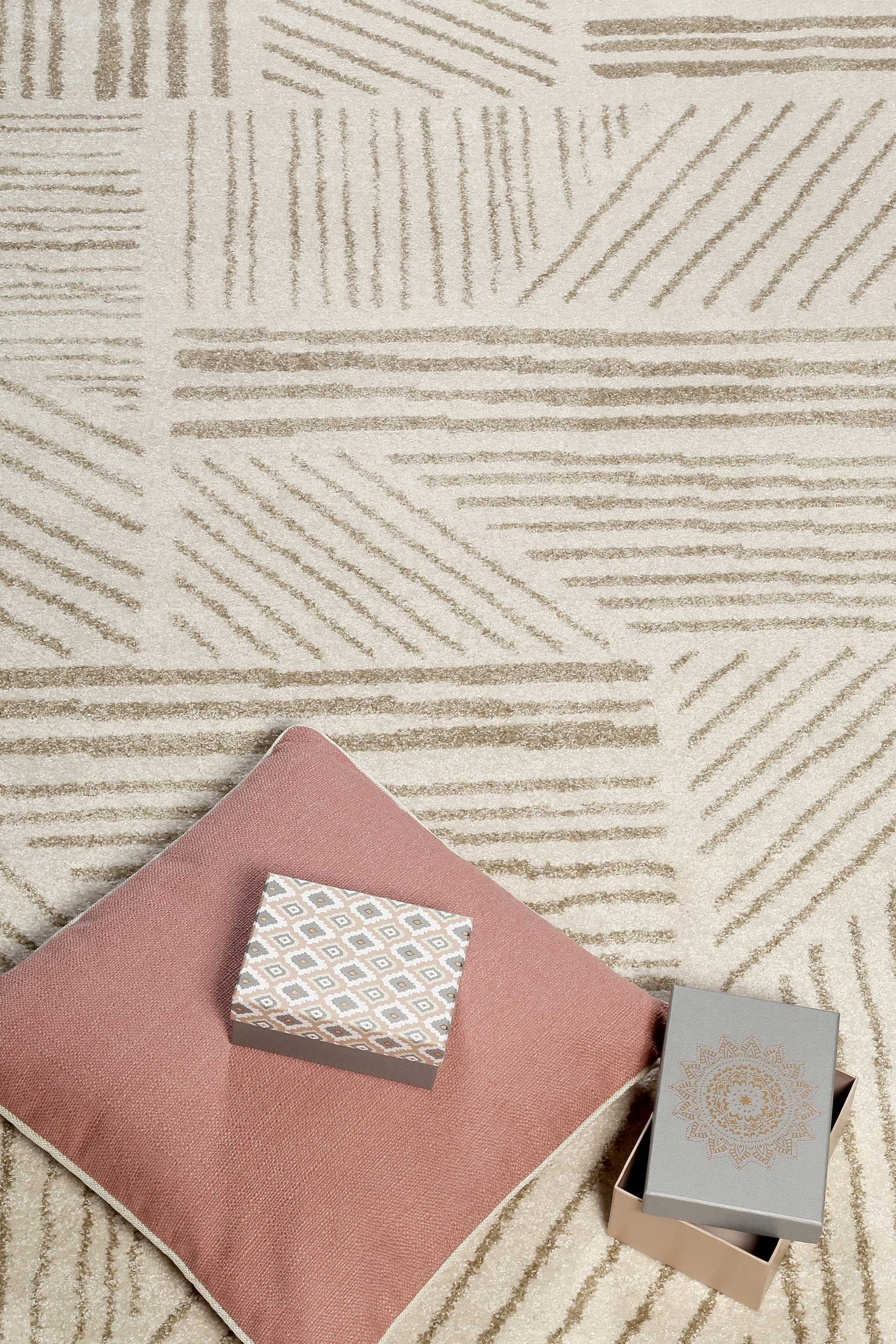 Esprit Teppich »Scribble« rechteckig 13 mm Höhe Kurzflorteppich, gewebt, geometrisch, modern, abstrakt, streifen